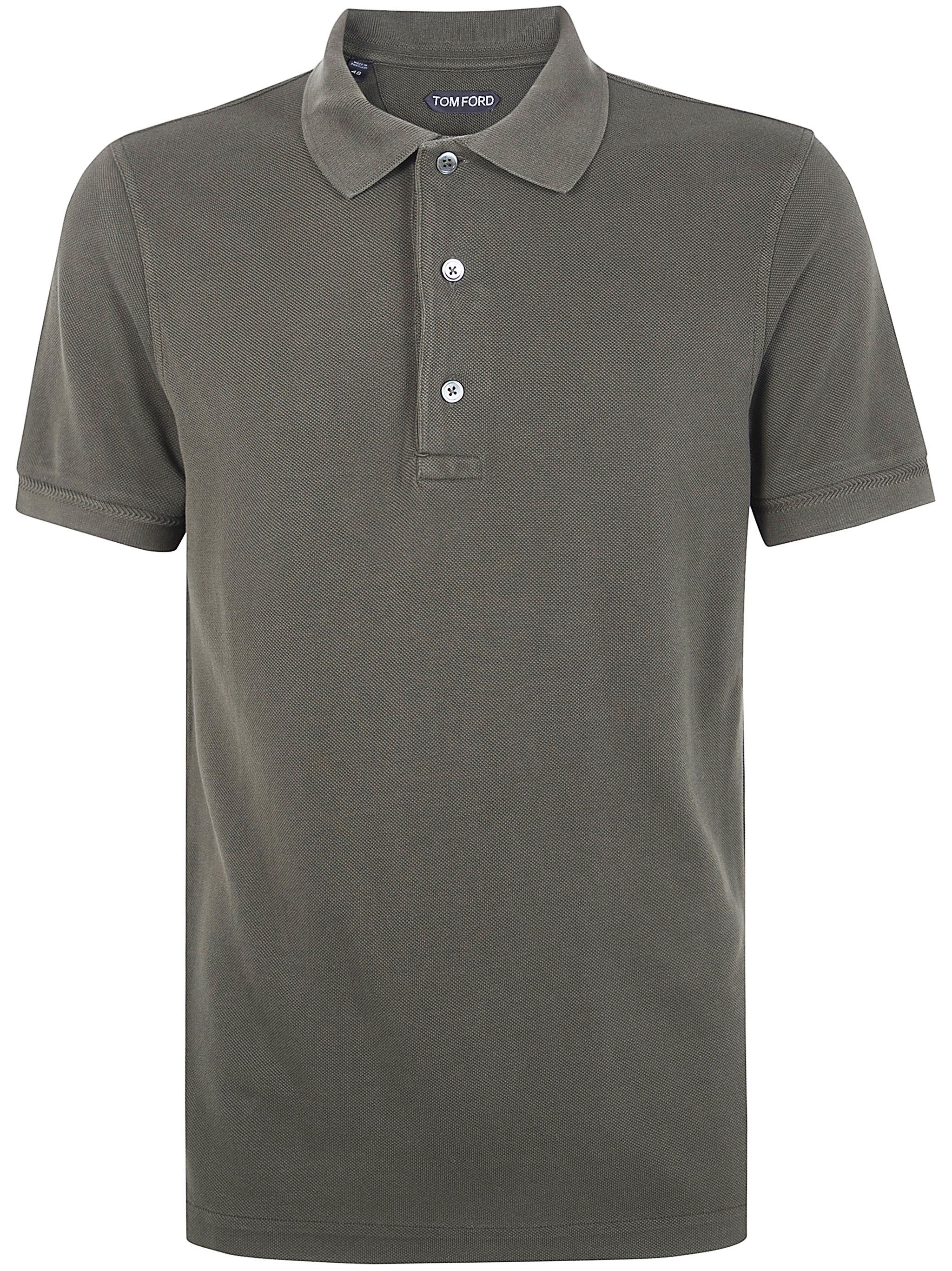 Tom Ford LYOCELL PIQUET SHORT SLEEVES POLO SHIRT Size US M / EU 48-50 / 2 - 6 Thumbnail