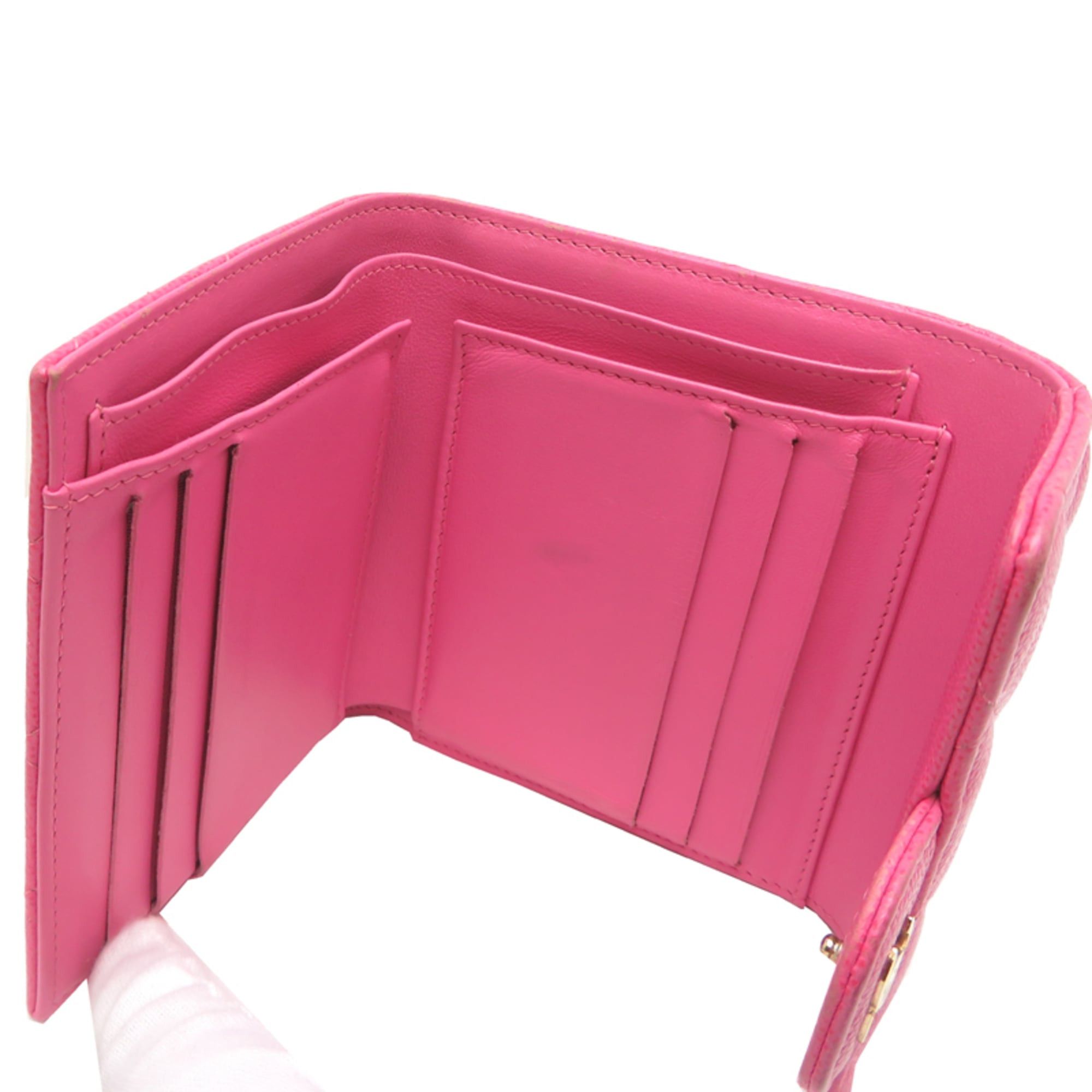 Chanel Chanel Classic Small Flap Wallet, Women's Tri-fold Wallet AP0231, Caviar Leather, Pink Size ONE SIZE - 5 Thumbnail