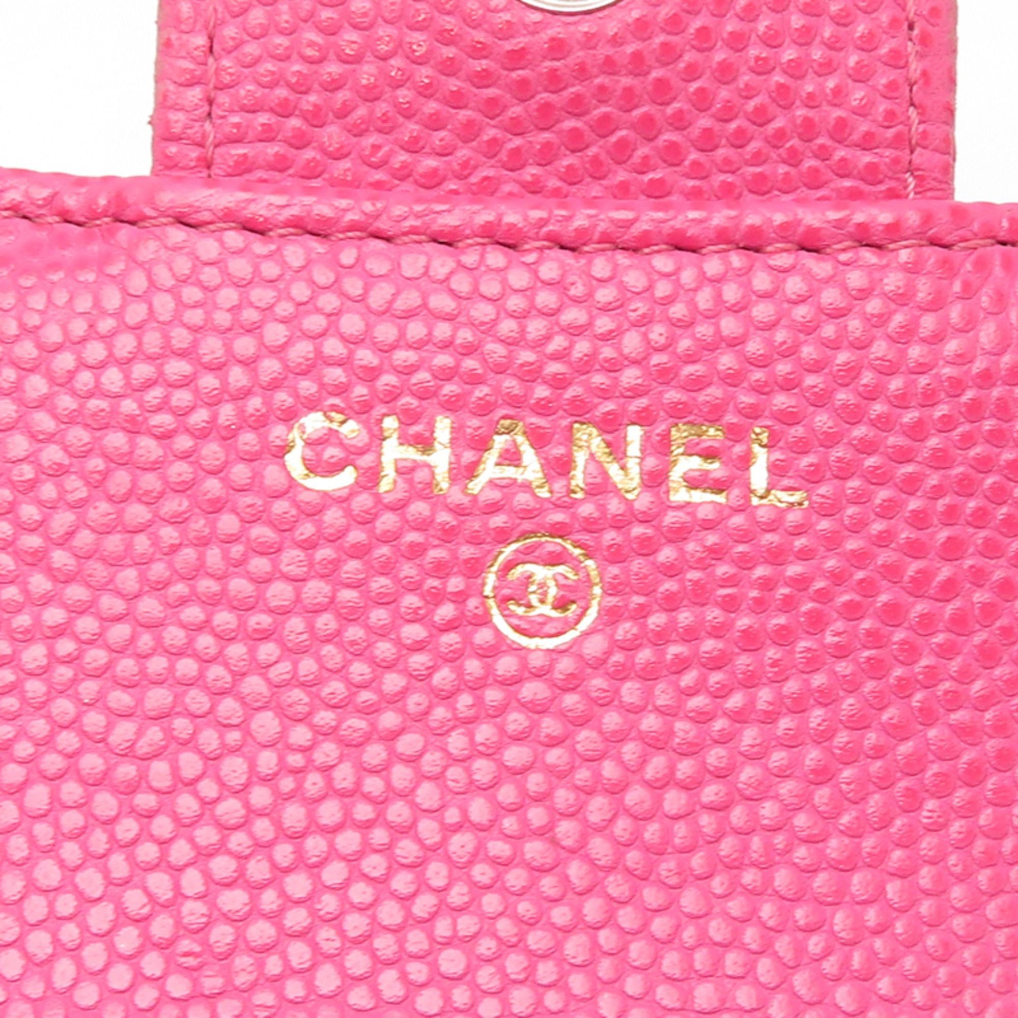 Chanel Chanel Classic Small Flap Wallet, Women's Tri-fold Wallet AP0231, Caviar Leather, Pink Size ONE SIZE - 7 Thumbnail