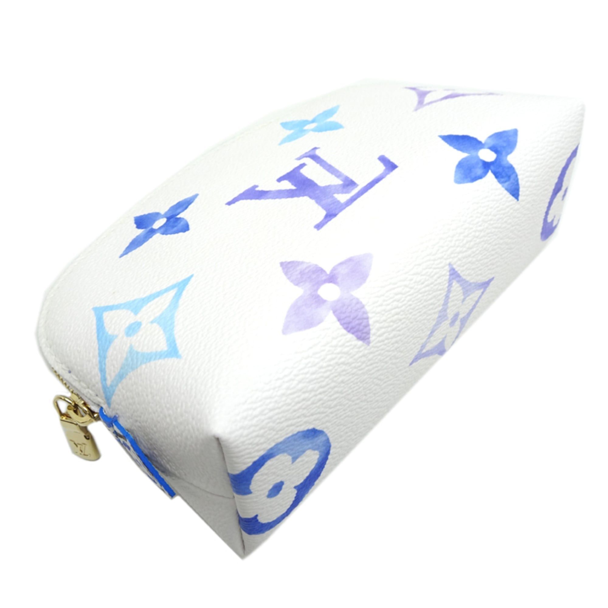 Louis Vuitton Louis Vuitton Cosmetic PM Pouch, Women's, M82492 (Discontinued) LV By the Pool, White Size ONE SIZE - 3 Thumbnail