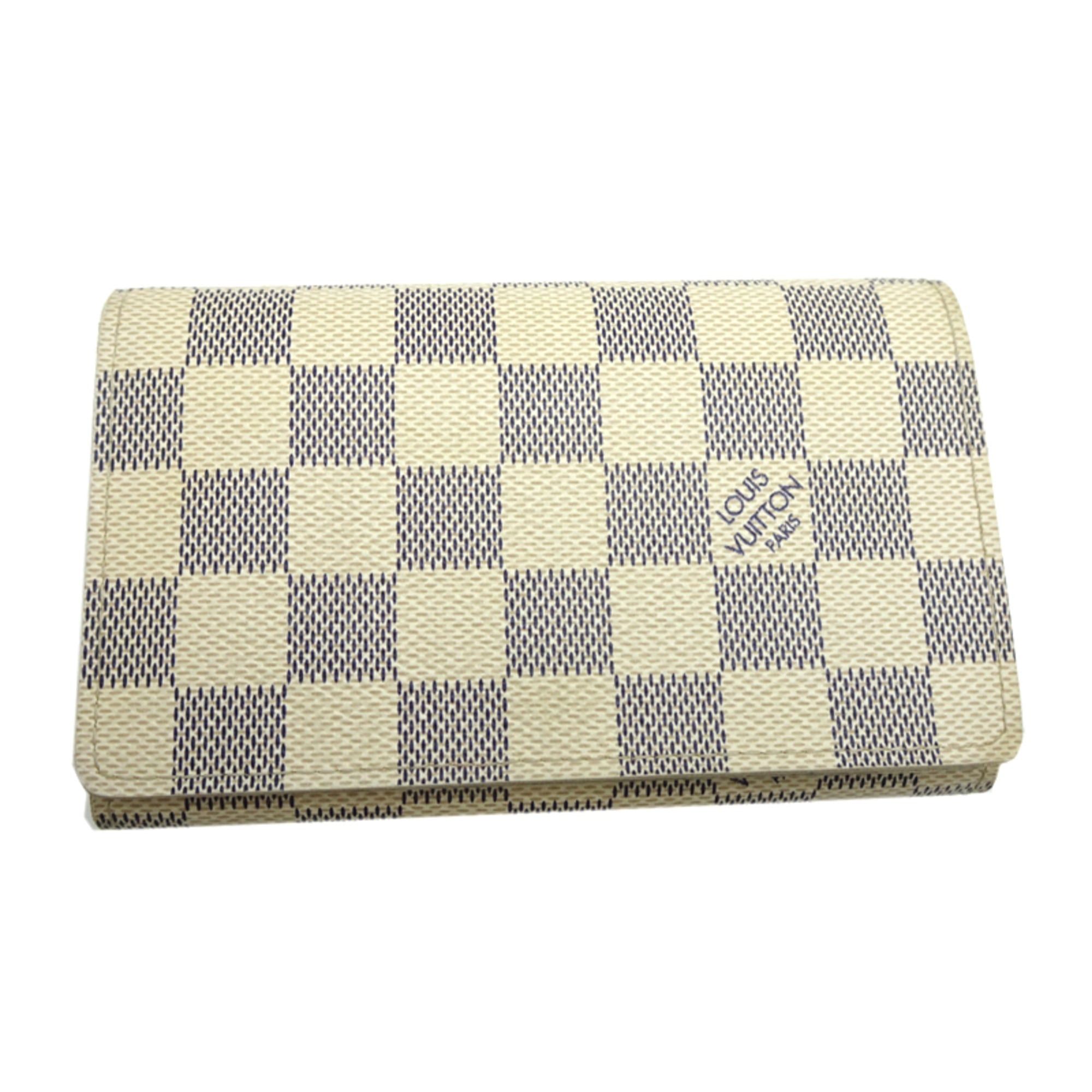 Louis Vuitton Louis Vuitton Portefeuille Tresor Women's Bifold Wallet N61744 (Discontinued) Damier Azur White Size ONE SIZE - 2 Thumbnail