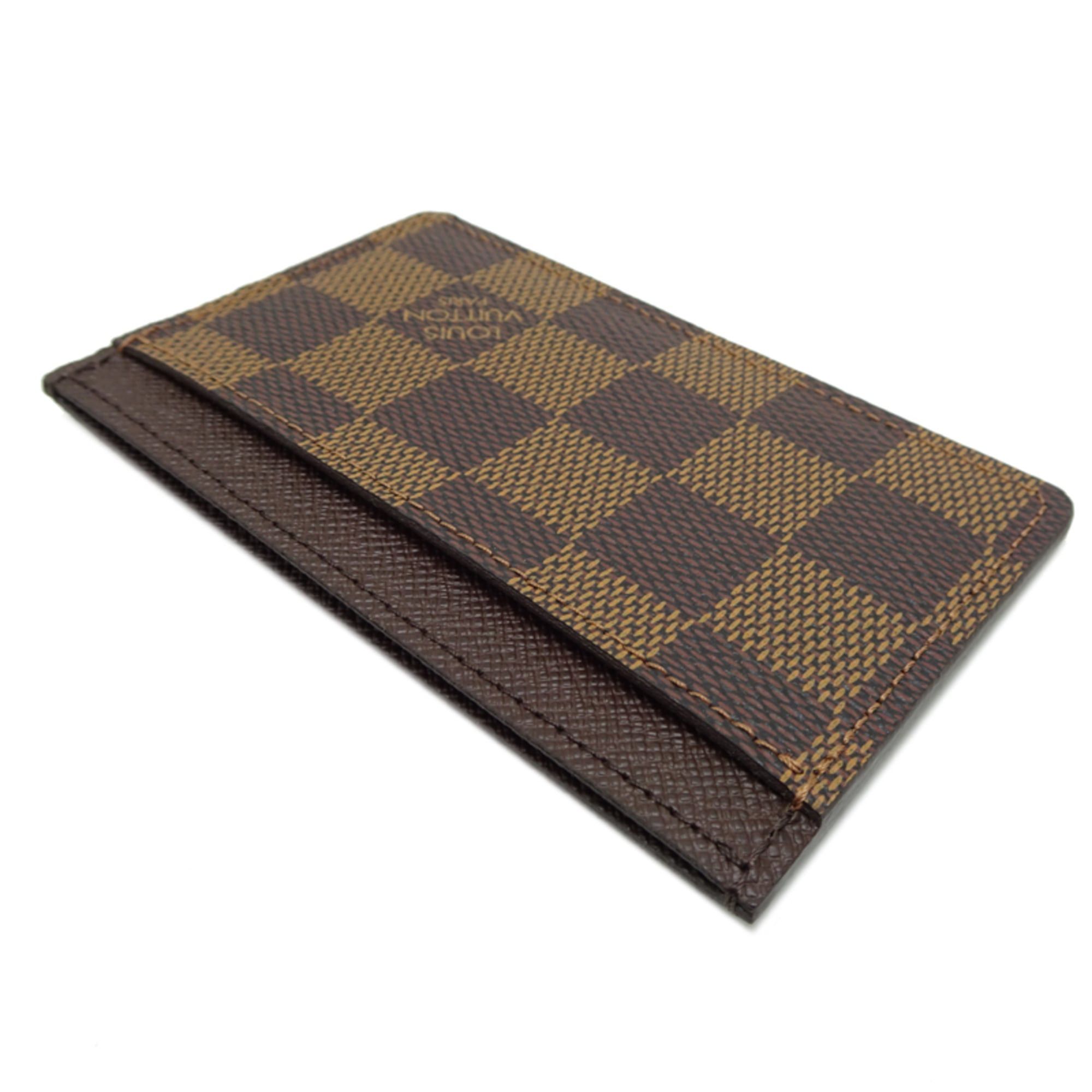 Louis Vuitton Louis Vuitton Porte Carte Sampur Women's/Men's Card Case N61722 (Discontinued) Damier Brown Size ONE SIZE - 4 Thumbnail