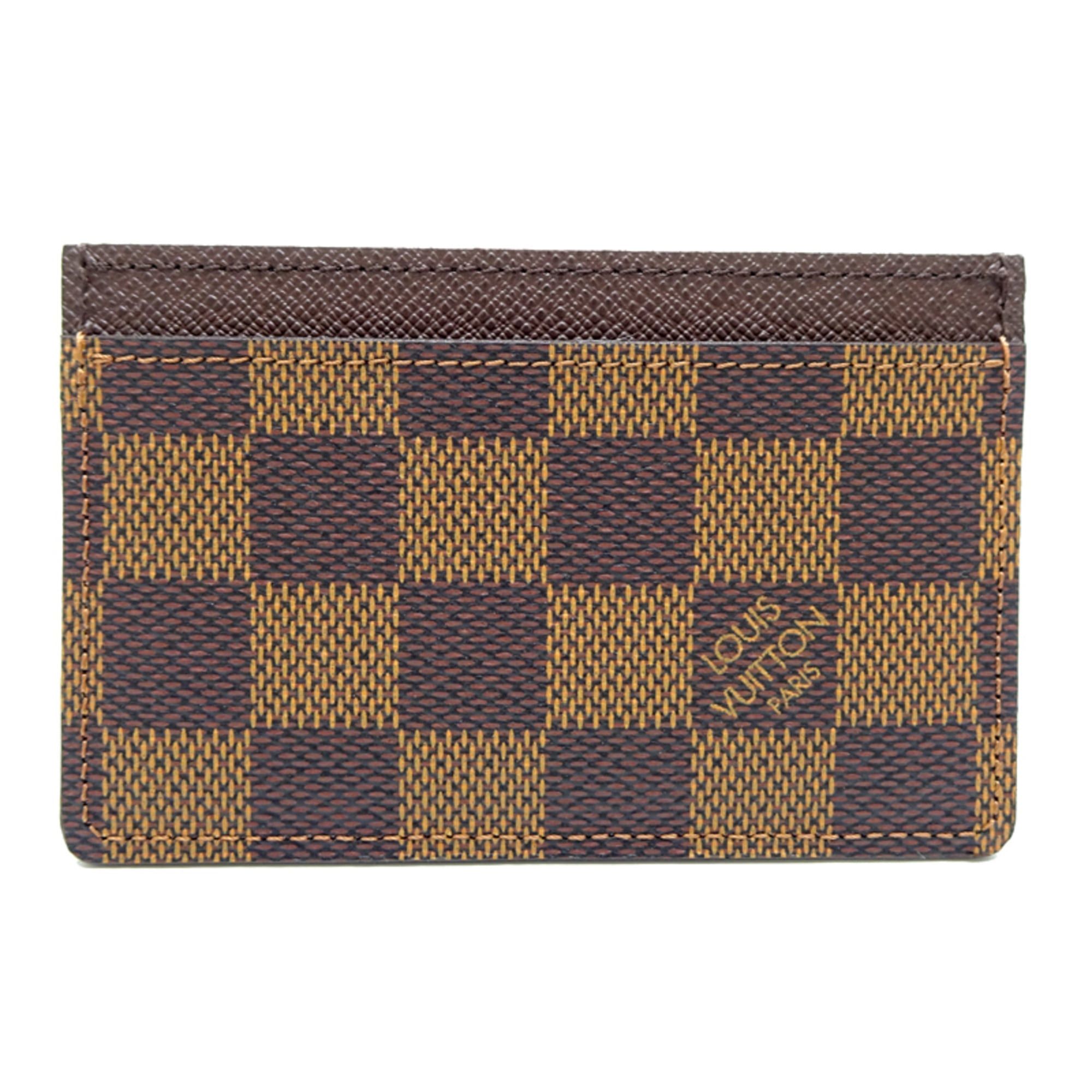Louis Vuitton Louis Vuitton Porte Carte Sampur Women's/Men's Card Case N61722 (Discontinued) Damier Brown Size ONE SIZE - 2 Thumbnail