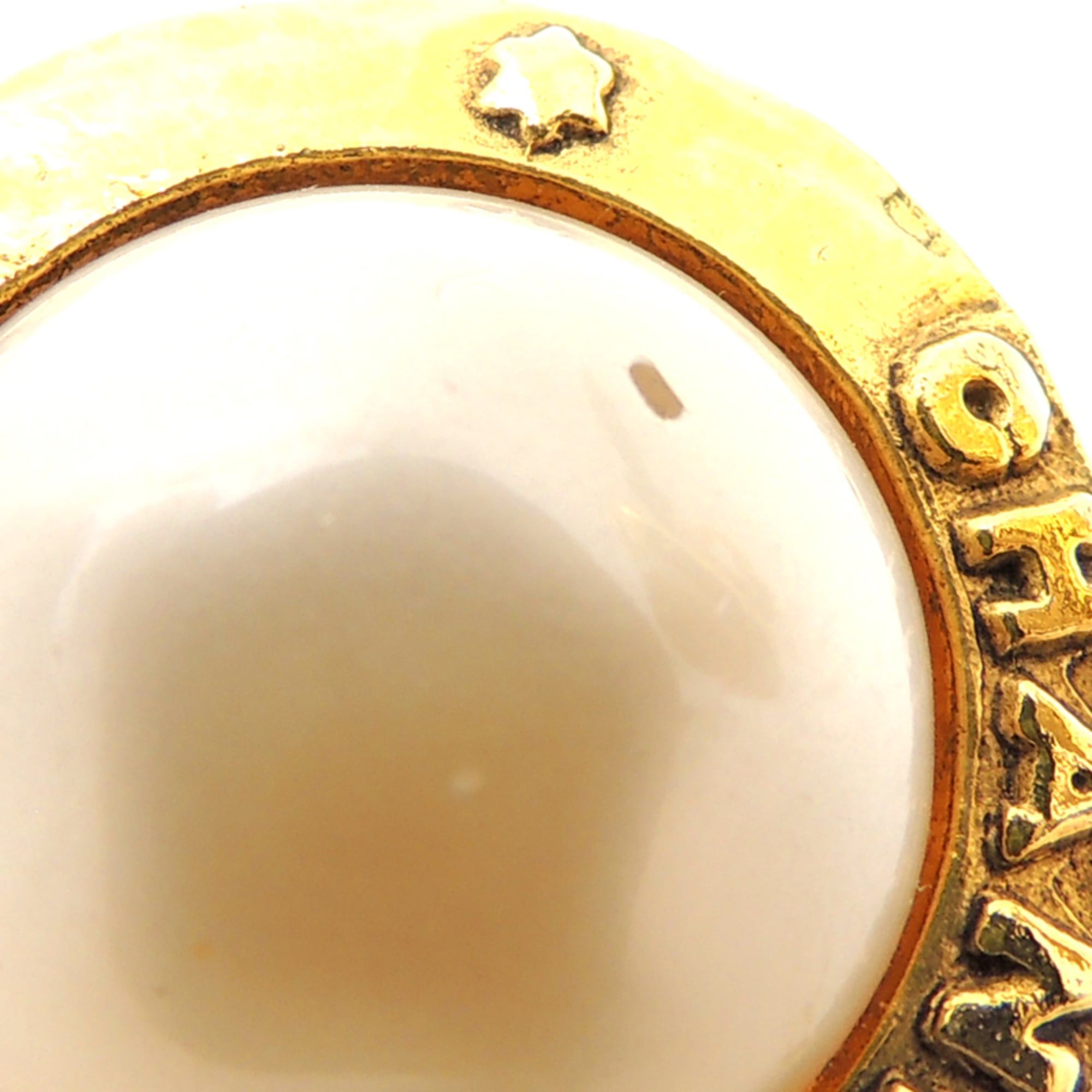 Chanel Chanel Faux Pearl Women's Earrings GP Size ONE SIZE - 4 Thumbnail
