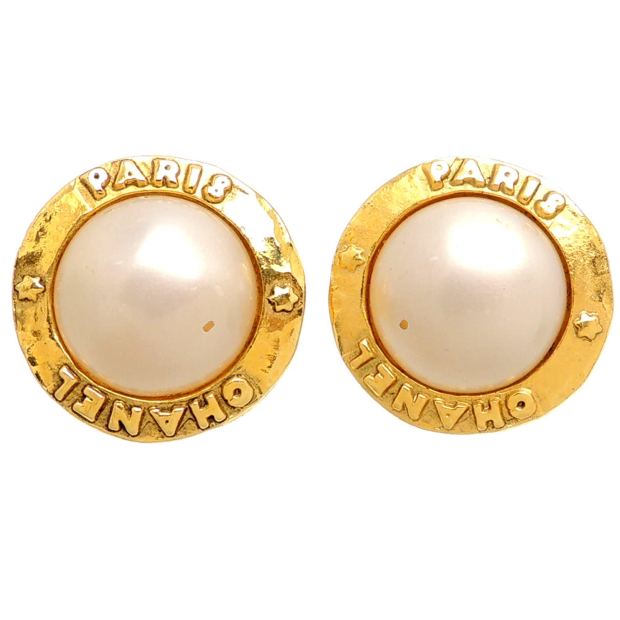 Chanel Chanel Faux Pearl Women's Earrings GP Size ONE SIZE - 3 Thumbnail