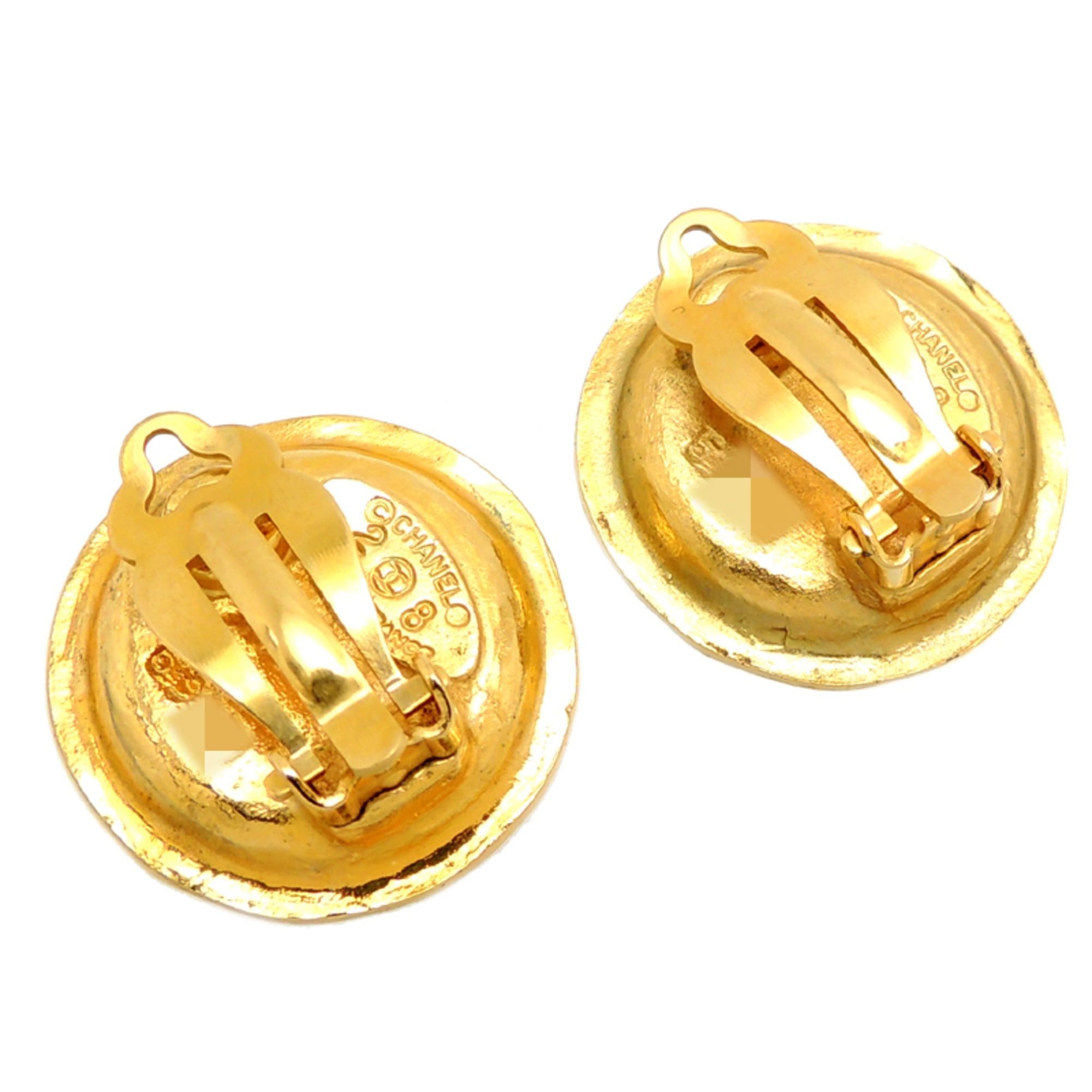 Chanel Chanel Faux Pearl Women's Earrings GP Size ONE SIZE - 2 Thumbnail