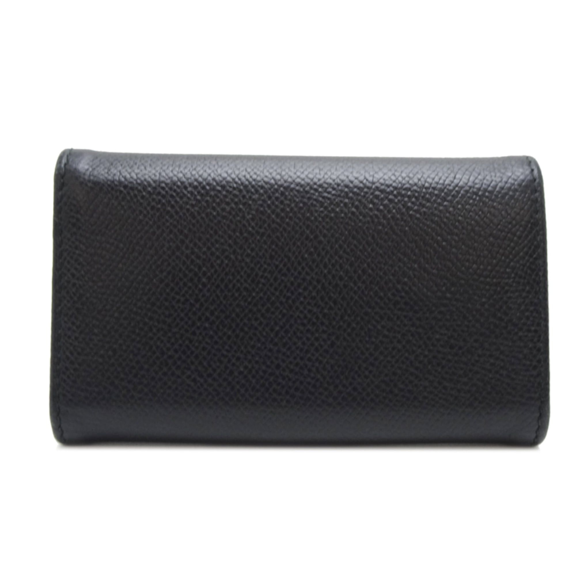 Salvatore Ferragamo Salvatore Ferragamo Gancini 6-Key Case, Women's and Men's, Black Leather, IR22D151 Size ONE SIZE - 2 Thumbnail