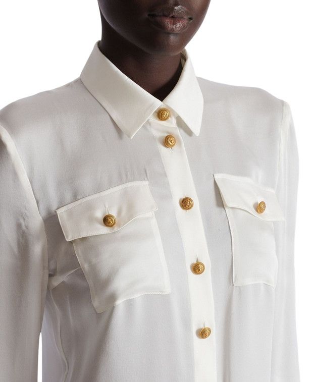 Balmain Long-sleeved blouse Size XXS / US 00 / IT 34 - 6 Thumbnail