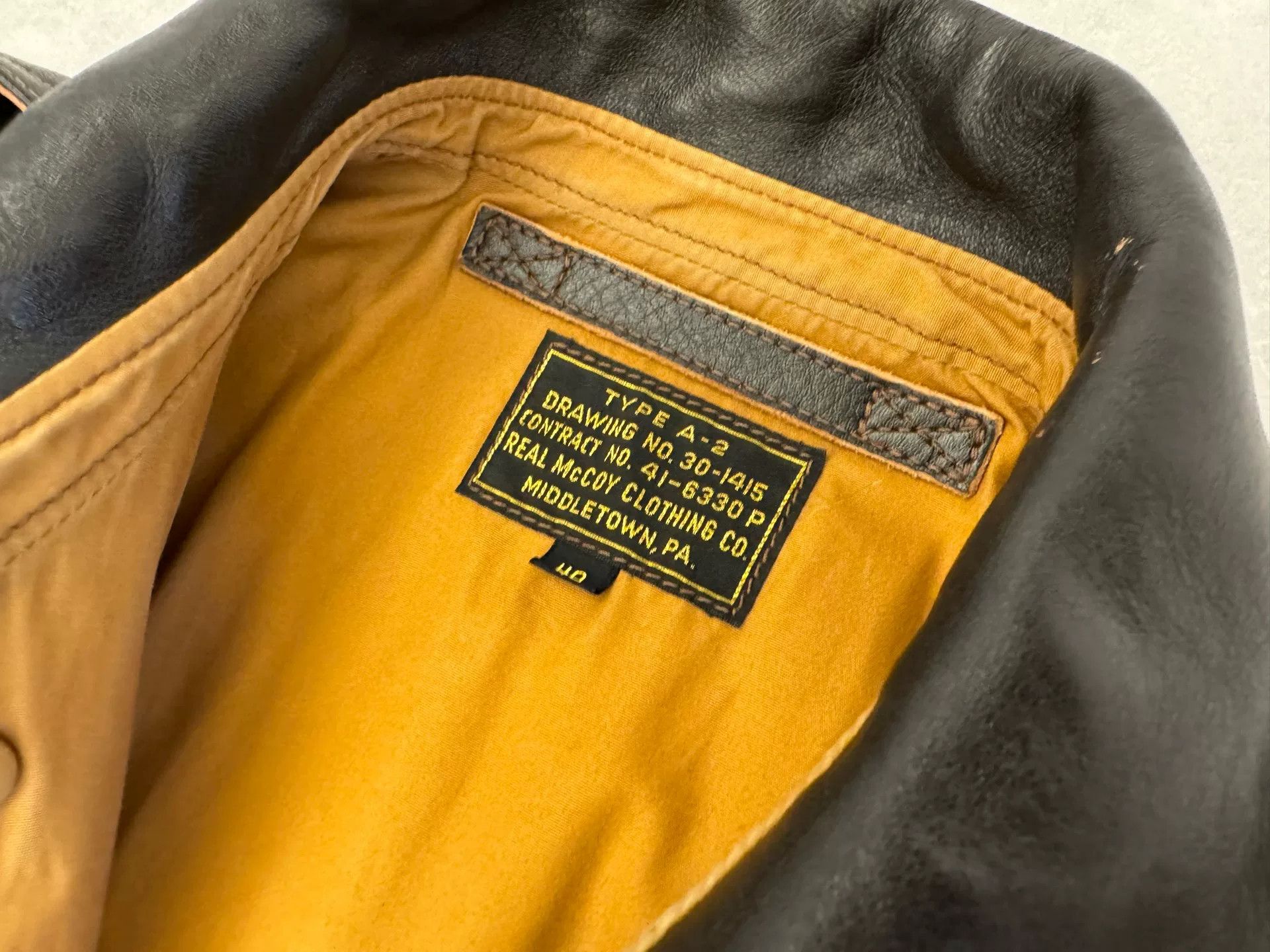 The Real McCoy's the real mccoy a2 leather jacket size 40 Size US M / EU 48-50 / 2 - 3 Thumbnail
