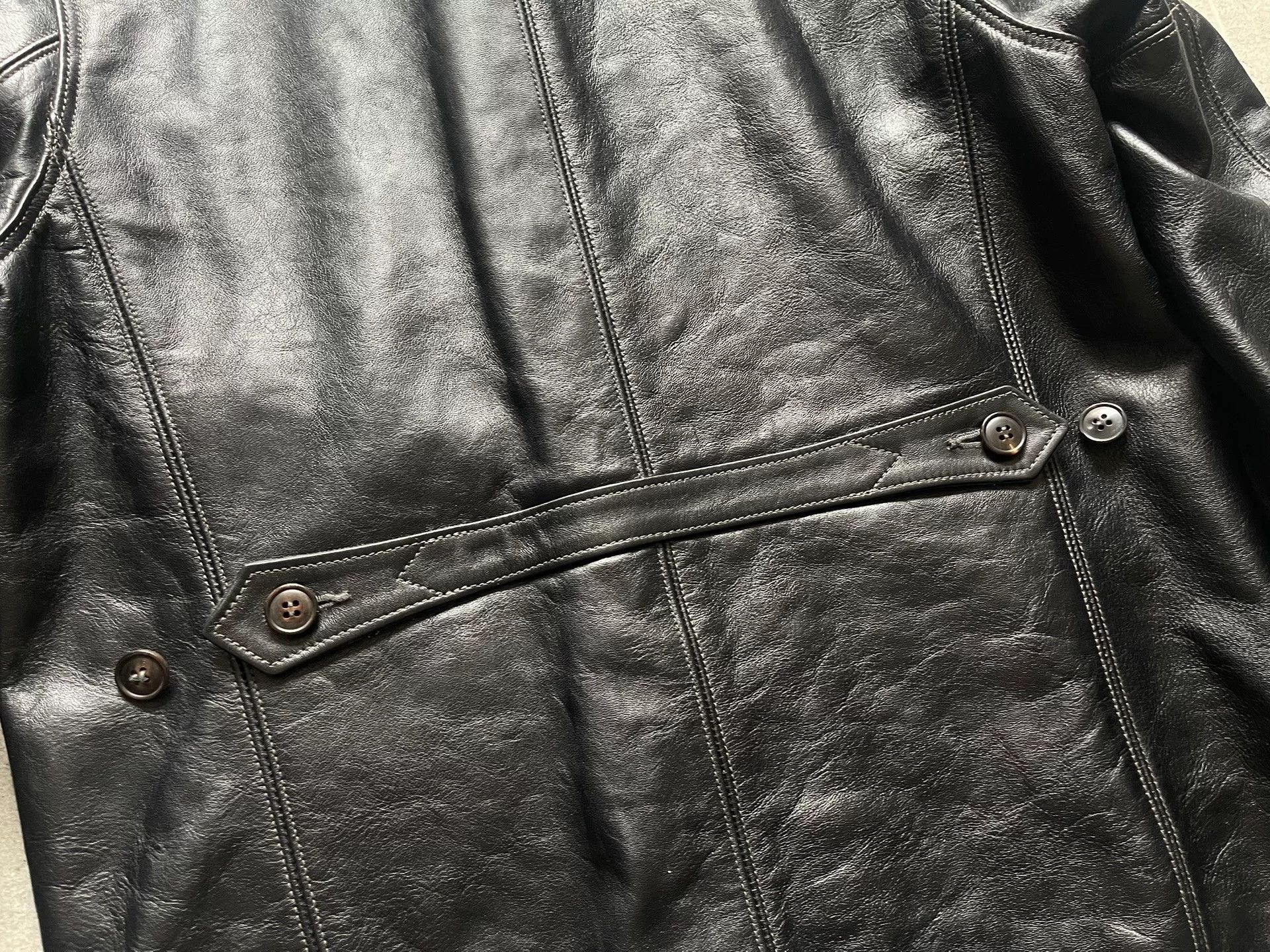 The Real McCoy's joe mccoy black leather car coat Size US L / EU 52-54 / 3 - 7 Thumbnail