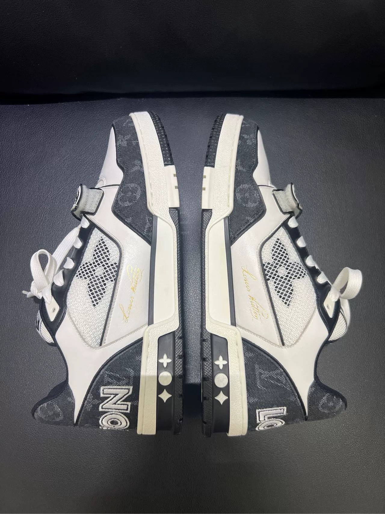 Louis Vuitton Louis Vuitton Trainer Black White Size US 8 / EU 41 - 2 Thumbnail