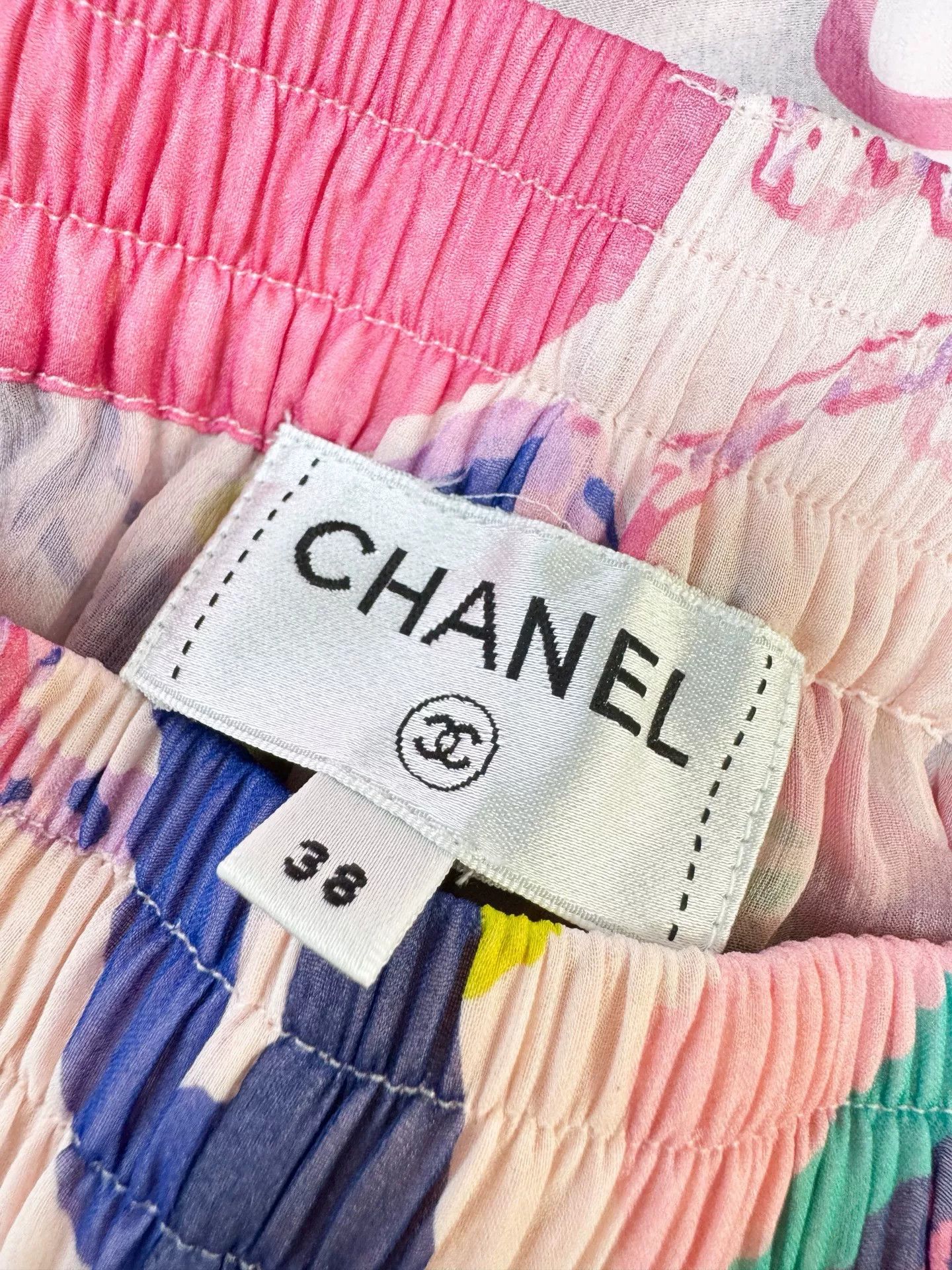 Chanel Chanel 24C Graffiti Silk Pants Size US 38 / EU 54 - 3 Thumbnail