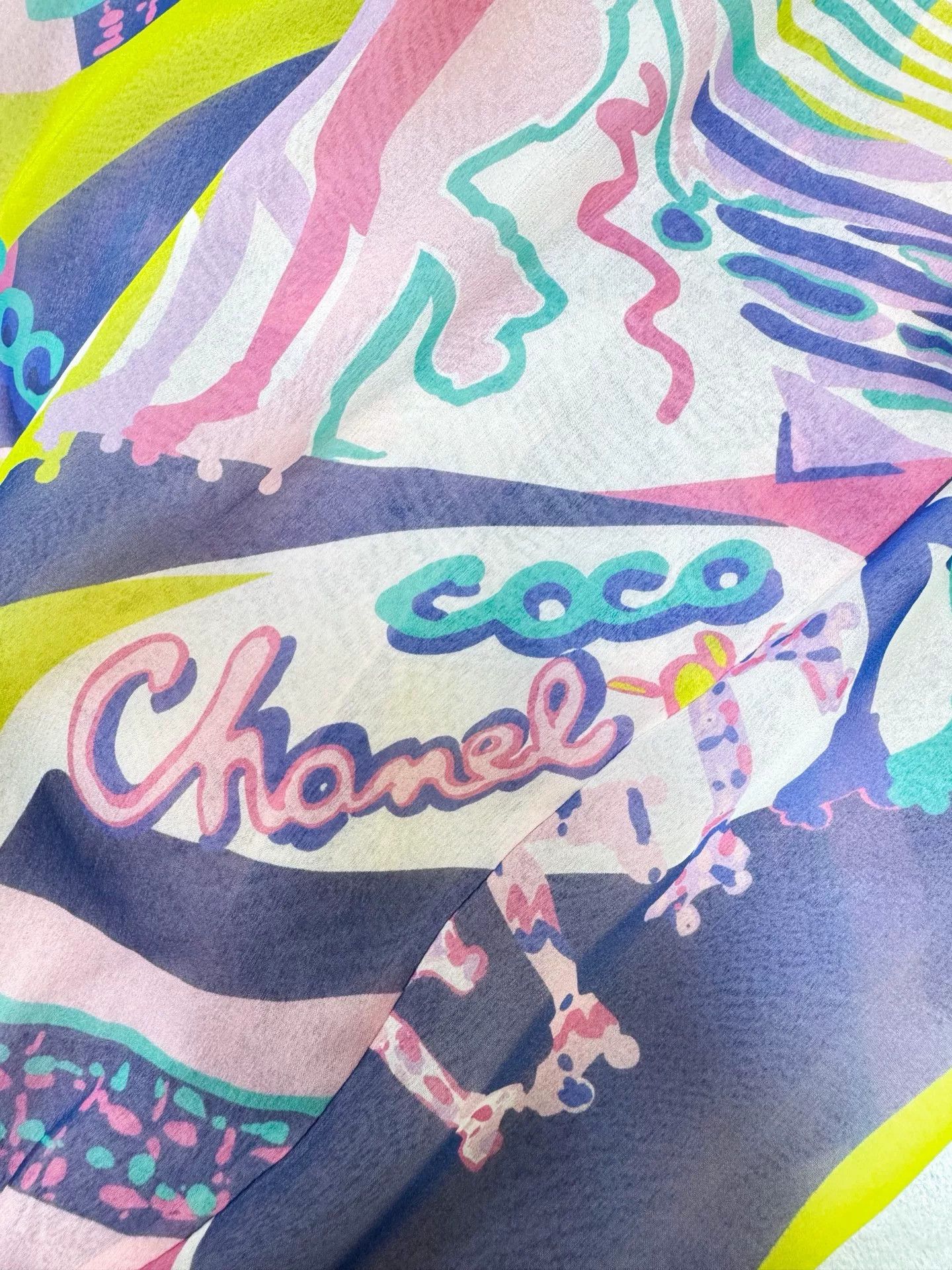 Chanel Chanel 24C Graffiti Silk Pants Size US 38 / EU 54 - 7 Thumbnail