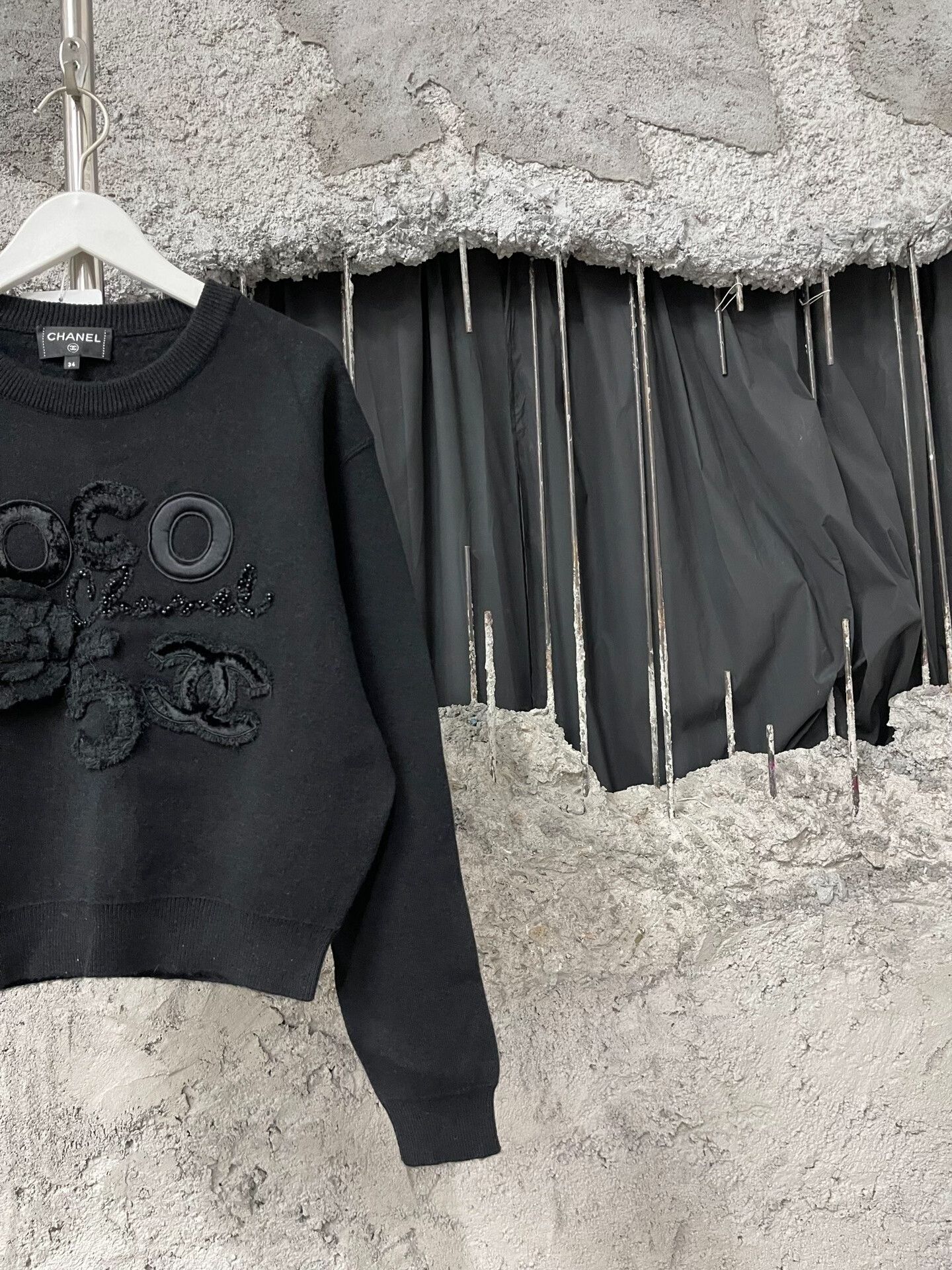 Chanel Chanel Coco Black Sweater Size US XS / EU 42 / 0 - 4 Thumbnail