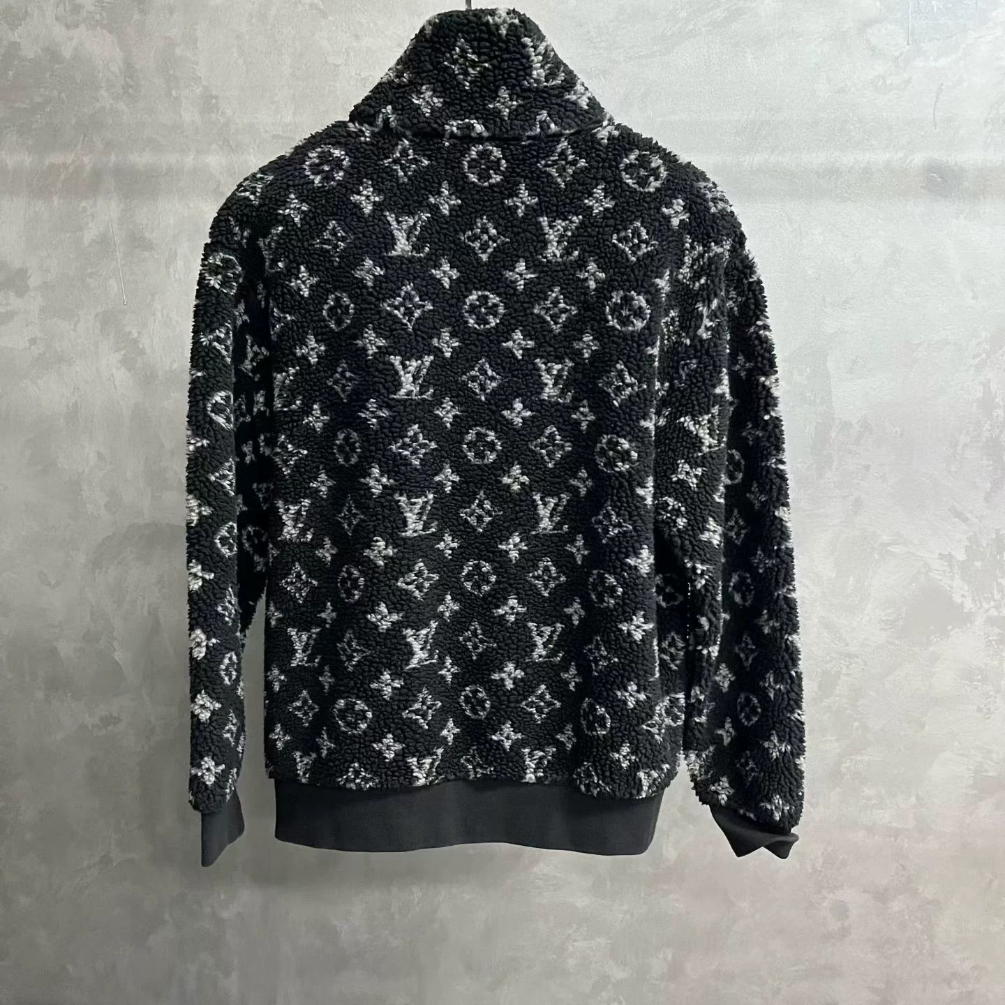 Louis Vuitton Louis Vuitton Black Jacquard Fleece Jacket Size US XS / EU 42 / 0 - 5 Thumbnail