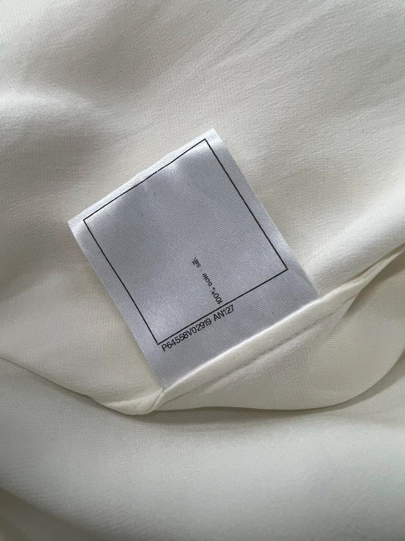 Chanel Chanel White Silk Long Sleeve Shirt Size US S / EU 44-46 / 1 - 9 Thumbnail