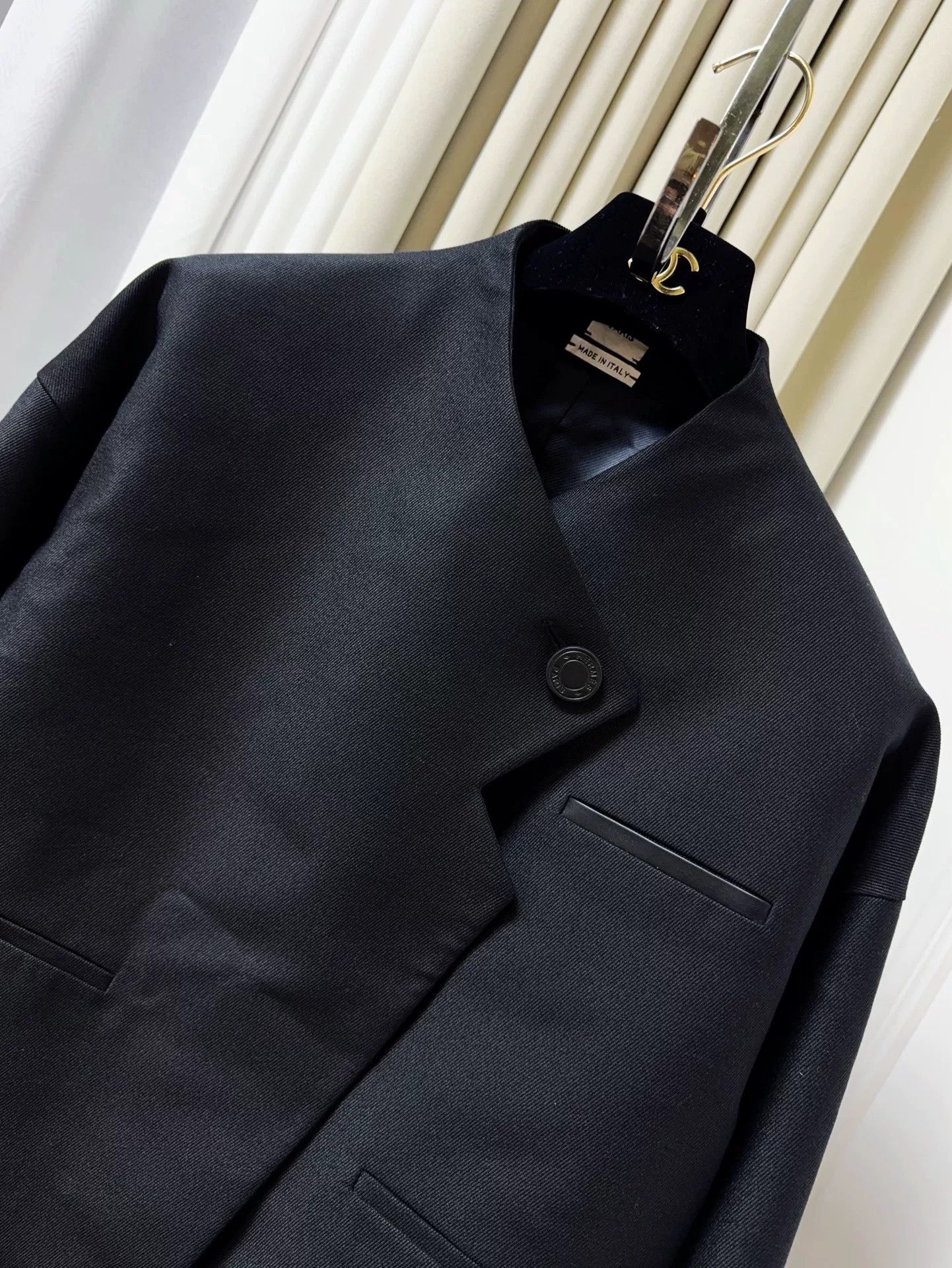 Hermes Hermes Black Lapel Jacket Coat Size US M / EU 48-50 / 2 - 4 Thumbnail