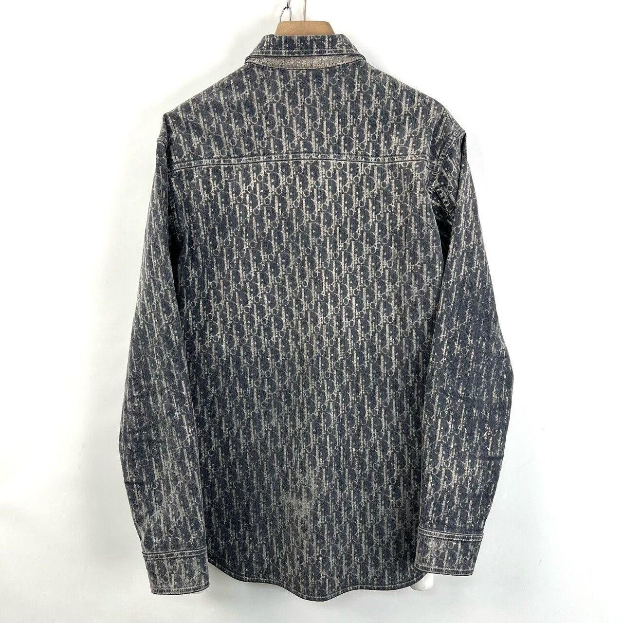 Dior Dior Logo Metallic Denim Shirt Size US S / EU 44-46 / 1 - 2 Thumbnail