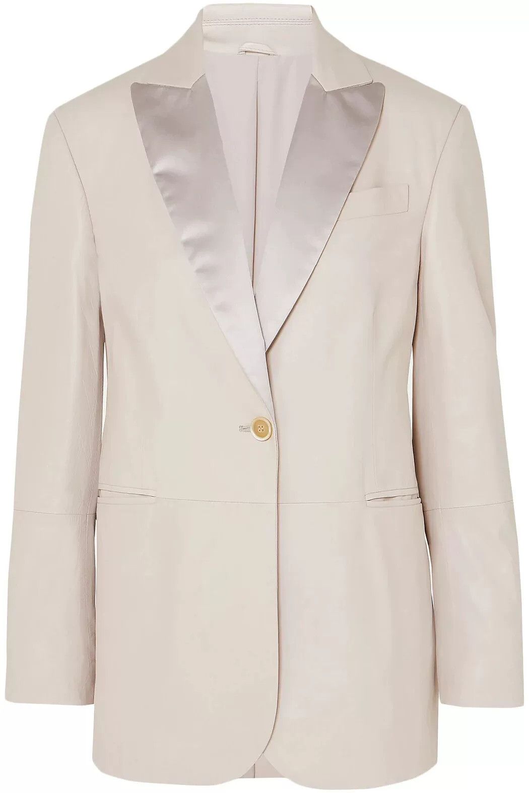Brunello Cucinelli Brunello Cucinelli Leather Blazer Size US M / EU 48-50 / 2 - 9 Thumbnail