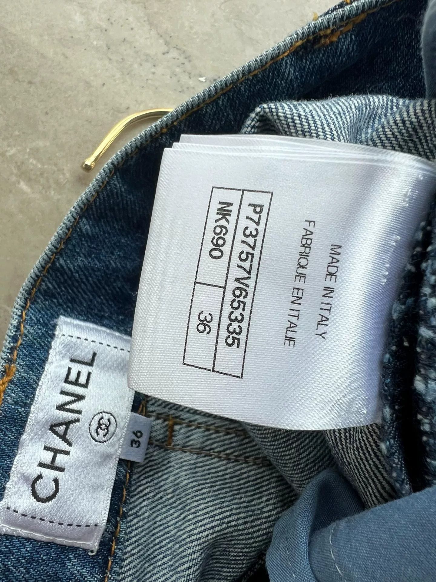 Chanel Chanel 22K Denim Jeans Size 36 Size US 36 / EU 52 - 6 Thumbnail
