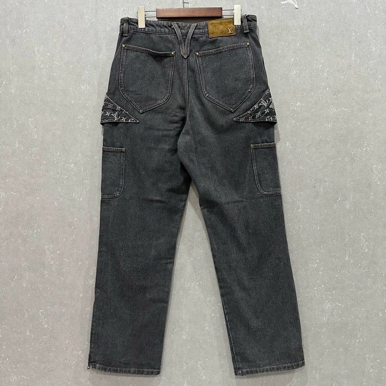 Louis Vuitton Louis Vuitton Three Logo Denim Jeans Size US 31 - 2 Thumbnail