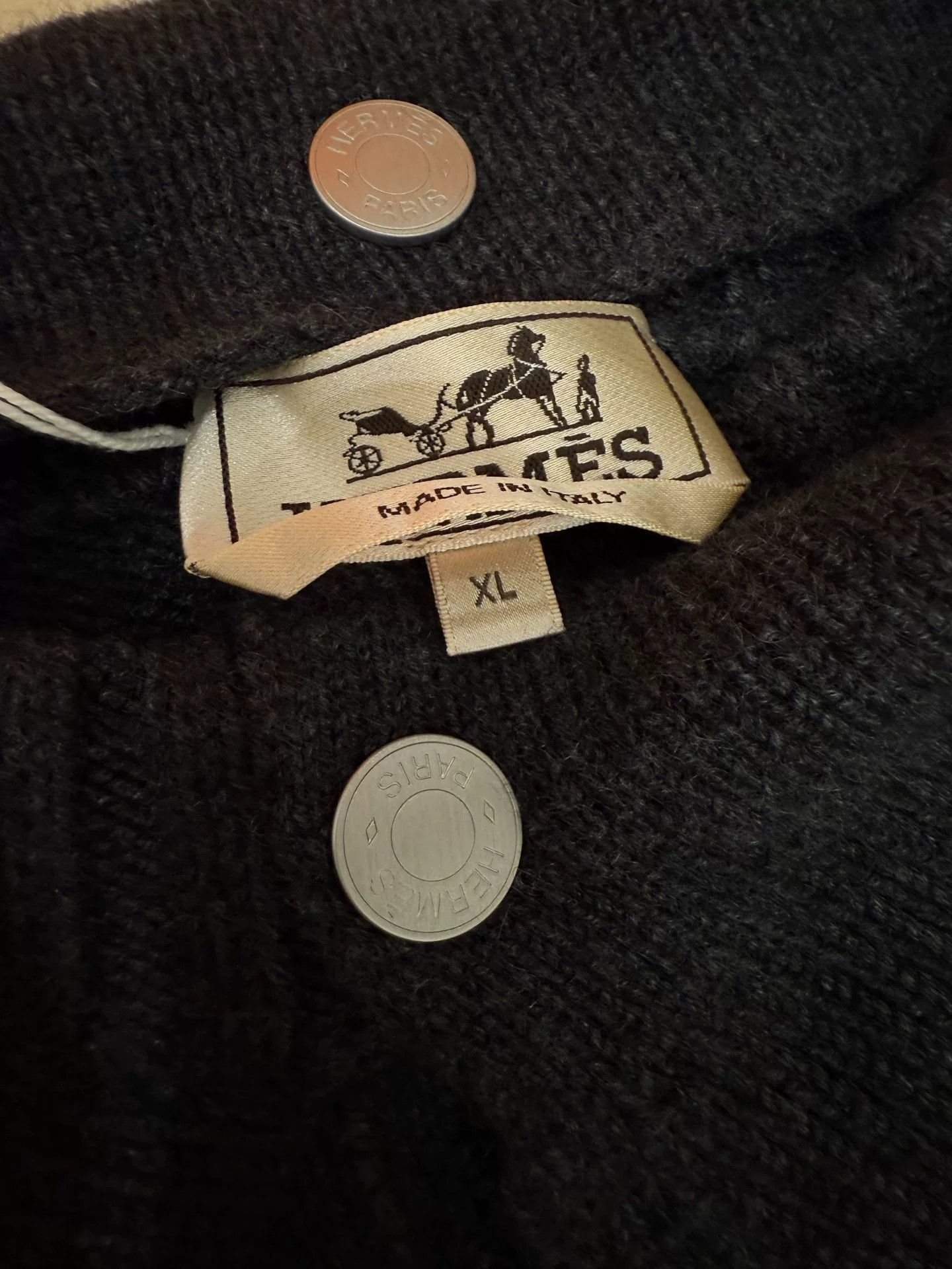 Hermes Hermes Men's Cashmere Sweater with Removable Collar Size US XL / EU 56 / 4 - 3 Thumbnail