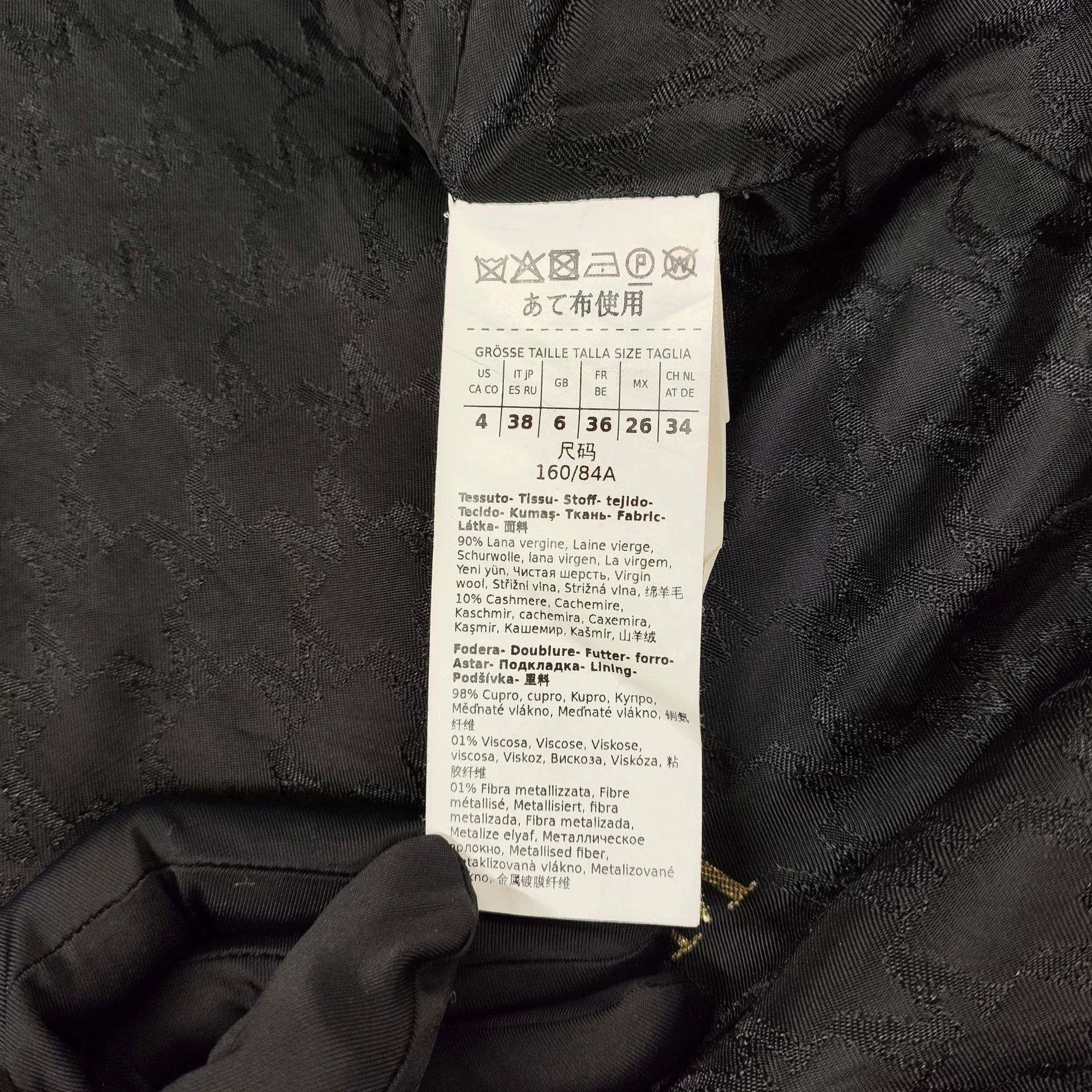 Max Mara Maxmara Cashmere Coat Black Size US M / EU 48-50 / 2 - 8 Thumbnail