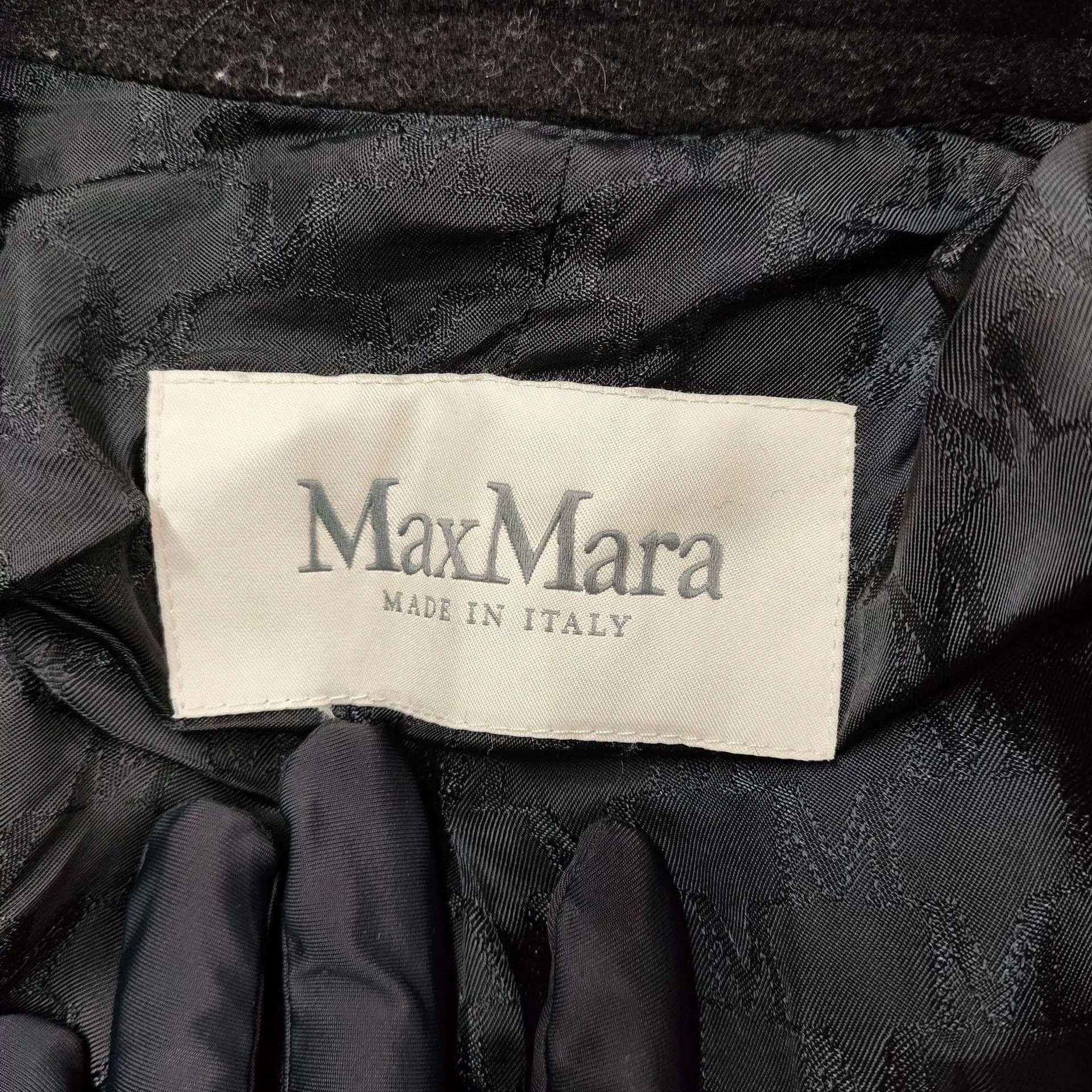Max Mara Maxmara Cashmere Coat Black Size US M / EU 48-50 / 2 - 2 Thumbnail
