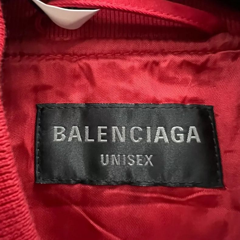 Balenciaga Balenciaga Red Embroidered Logo Jacket Size US XS / EU 42 / 0 - 3 Thumbnail