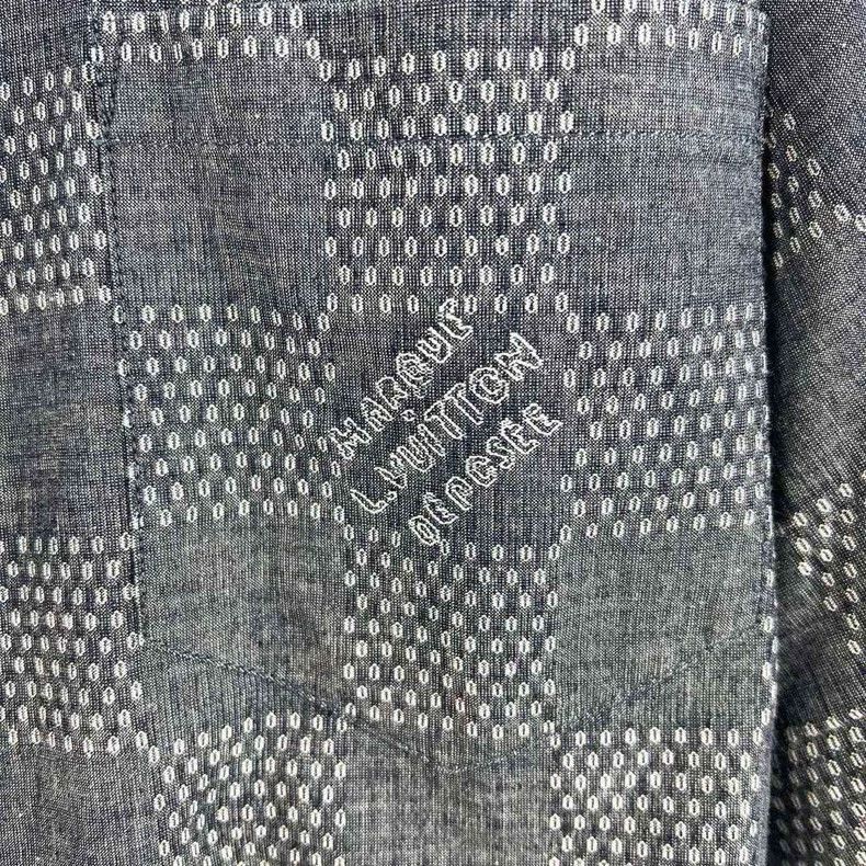 Louis Vuitton Louis Vuitton Damier Logo Denim Shirt Size US M / EU 48-50 / 2 - 5 Thumbnail