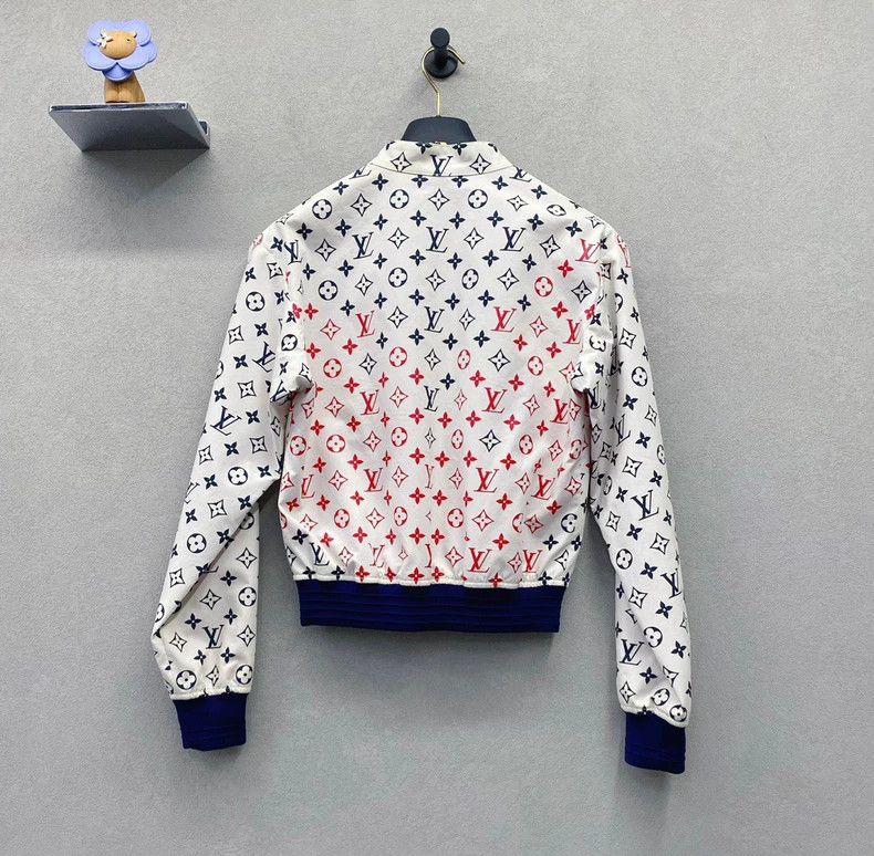 Louis Vuitton LV White Logo Print Jacket Size US XS / EU 42 / 0 - 2 Thumbnail