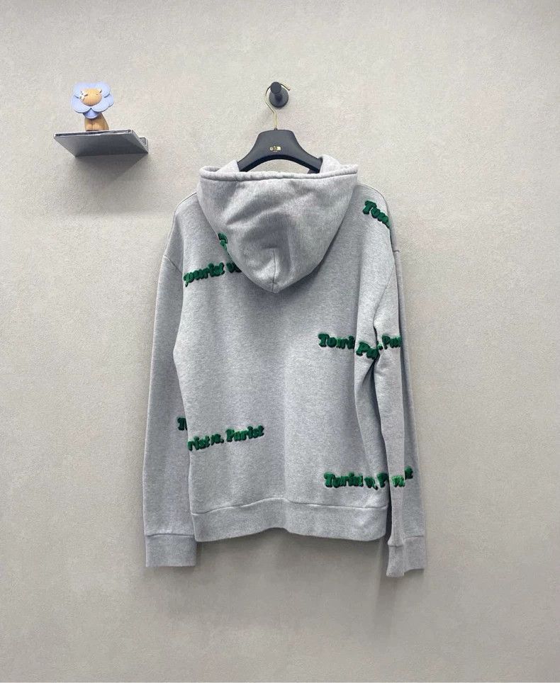 Louis Vuitton LV Gray Printed Hoodie Sweatshirt Size US L / EU 52-54 / 3 - 3 Thumbnail