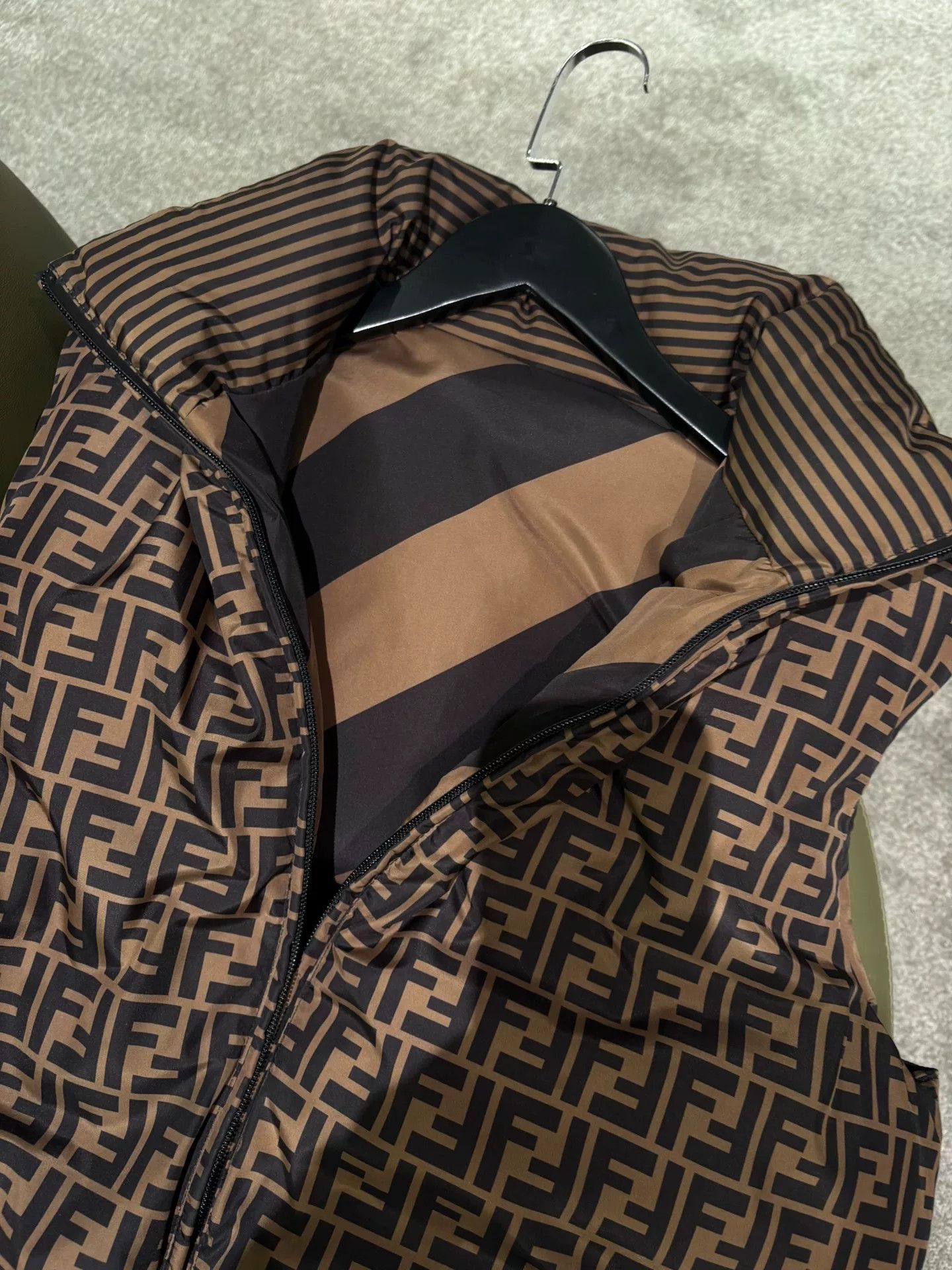 Fendi Fendi Double-Sided Down Vest Size US XL / EU 56 / 4 - 3 Thumbnail