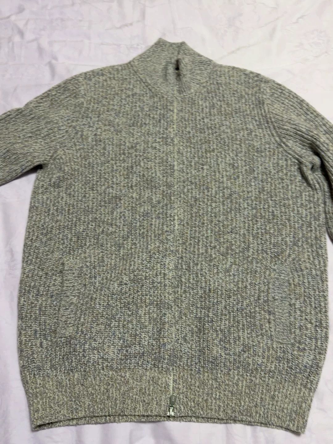 The Elder Statesman BC23 Men's Colorblock Cashmere Zip Cardigan Size US XL / EU 56 / 4 - 8 Thumbnail