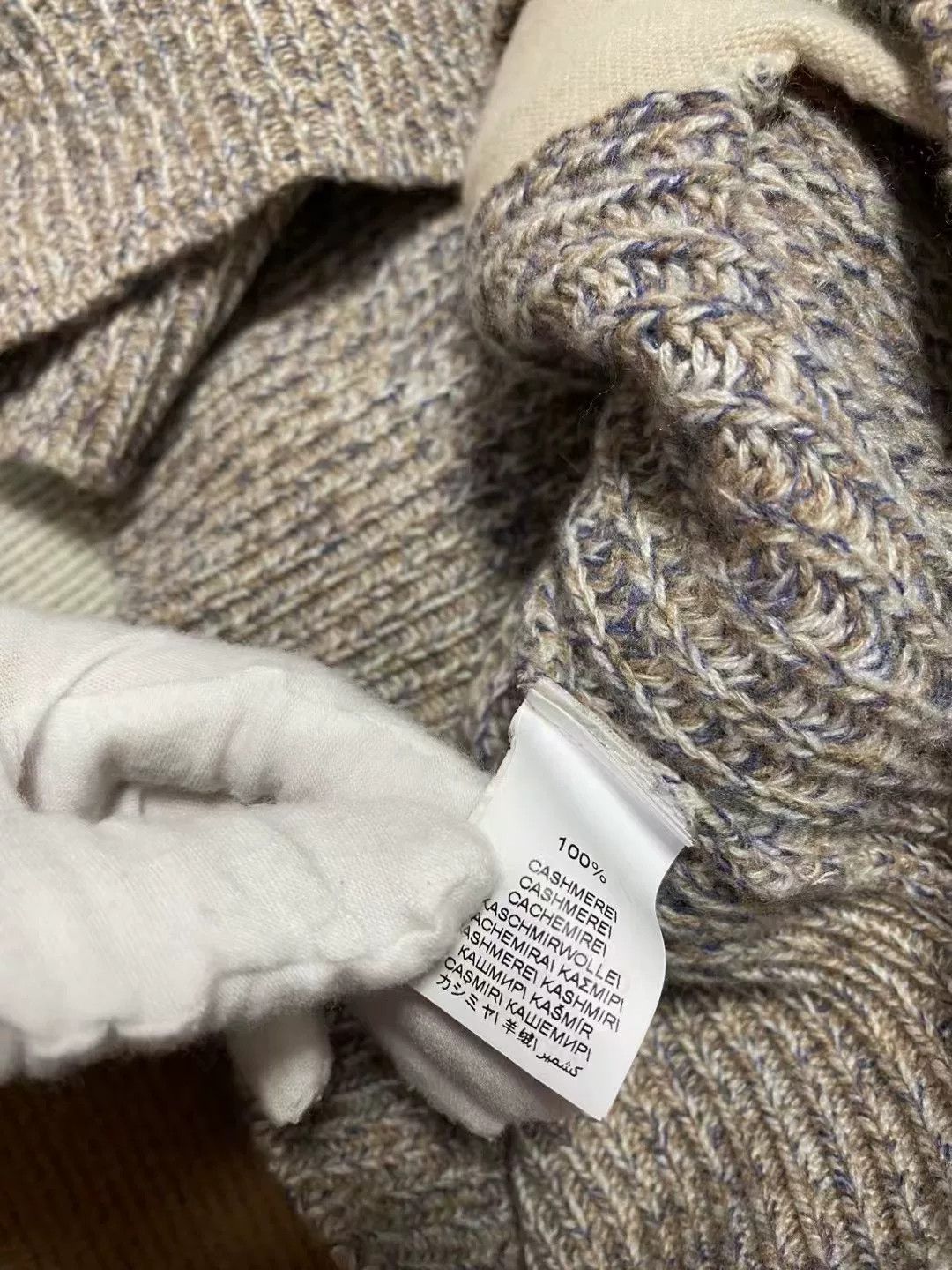 The Elder Statesman BC23 Men's Colorblock Cashmere Zip Cardigan Size US XL / EU 56 / 4 - 3 Thumbnail