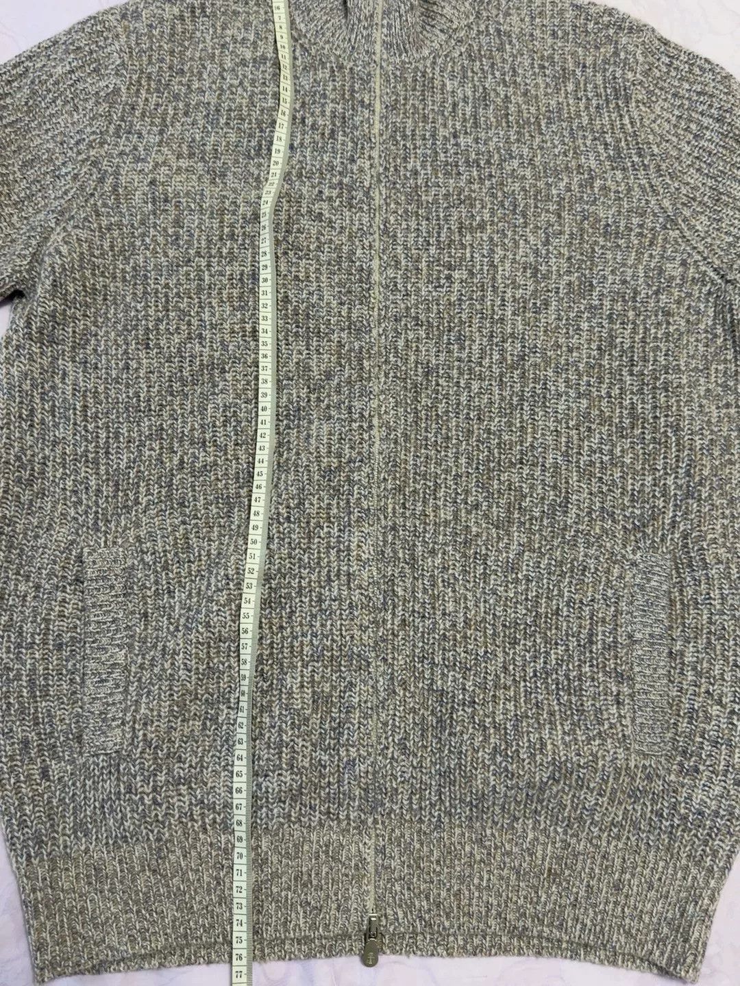 The Elder Statesman BC23 Men's Colorblock Cashmere Zip Cardigan Size US XL / EU 56 / 4 - 9 Thumbnail