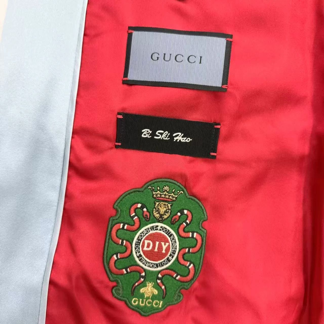 Gucci Gucci Runway Embroidered Silk Bomber Jacket Size US L / EU 52-54 / 3 - 5 Thumbnail