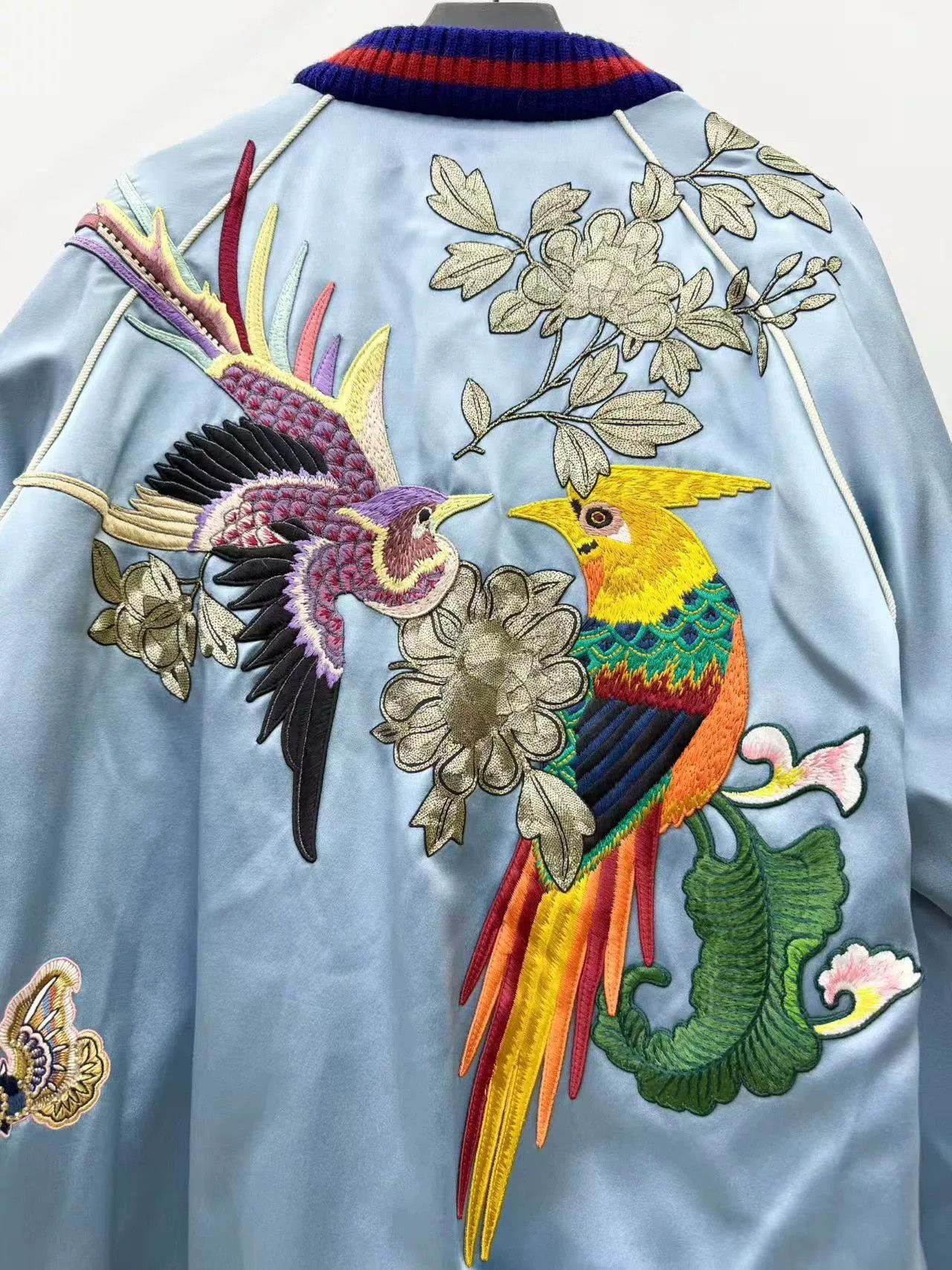 Gucci Gucci Runway Embroidered Silk Bomber Jacket Size US L / EU 52-54 / 3 - 3 Thumbnail