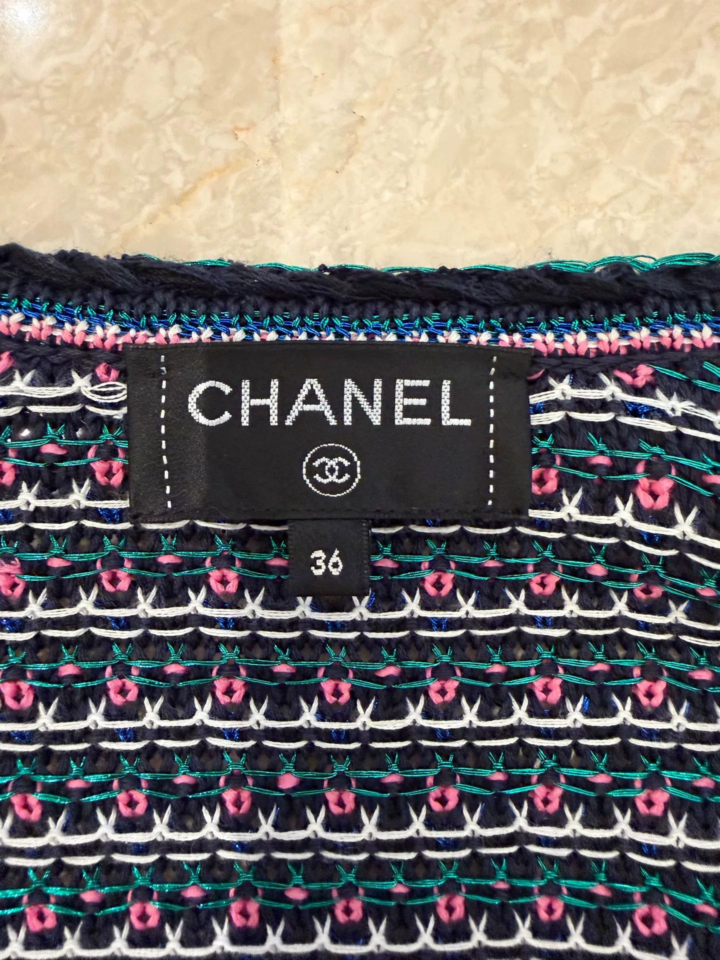 Chanel Chanel Striped Knit Cardigan Size 36 Size US S / EU 44-46 / 1 - 3 Thumbnail