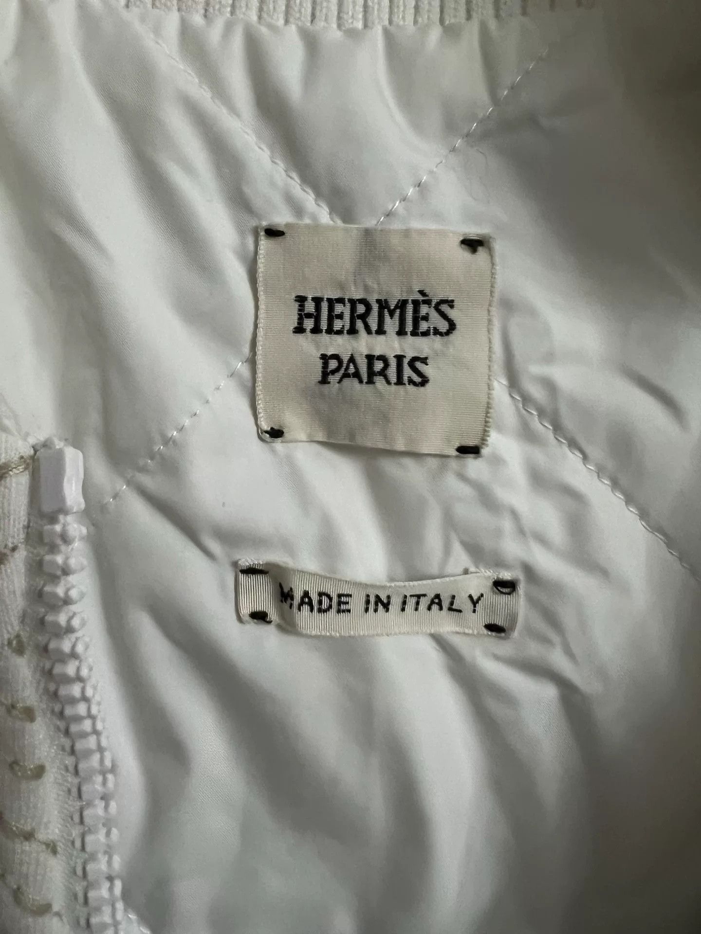Hermes Hermes Women's White Cotton Jacket Size US S / EU 44-46 / 1 - 3 Thumbnail