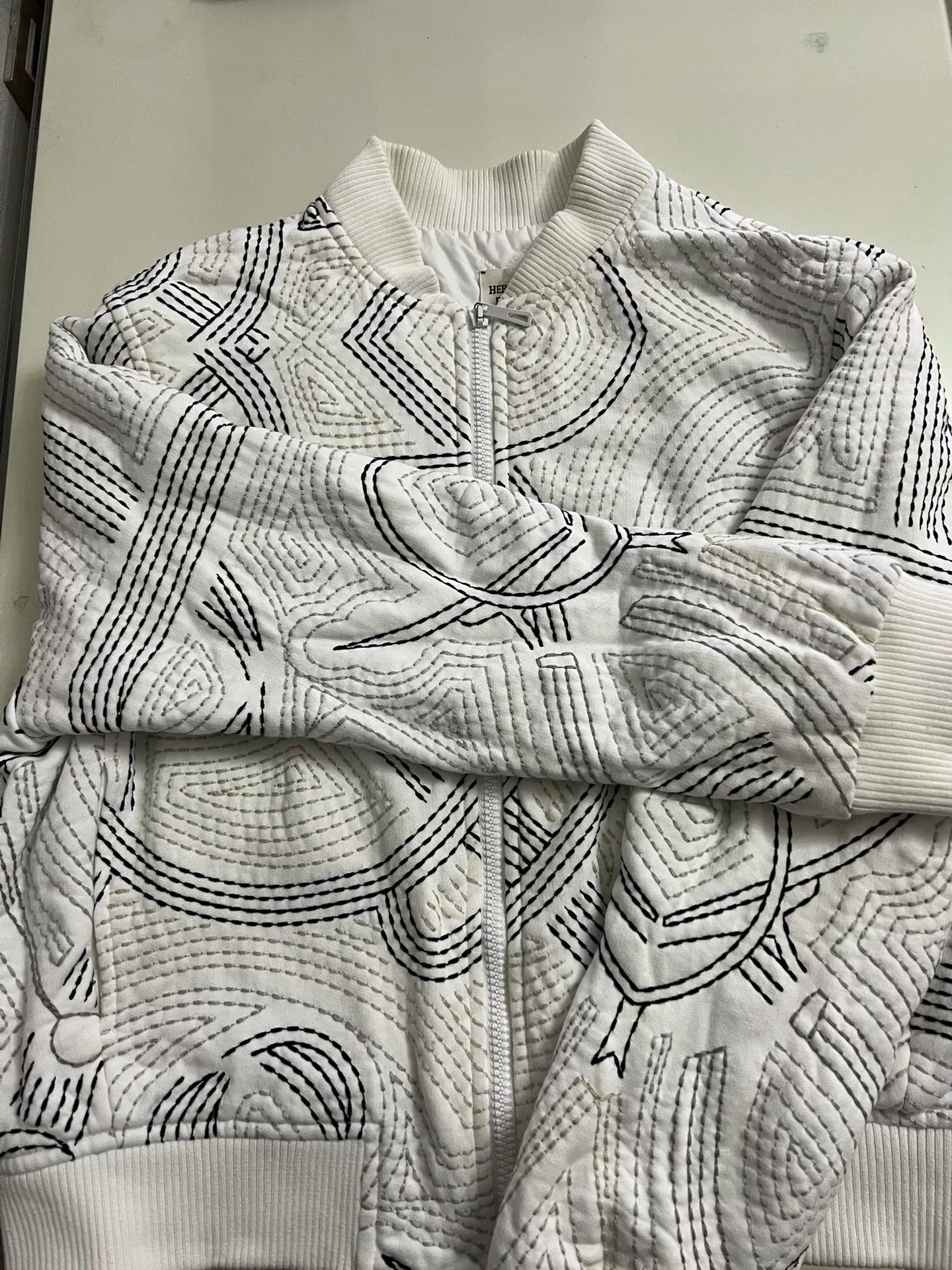 Hermes Hermes Women's White Cotton Jacket Size US S / EU 44-46 / 1 - 2 Thumbnail