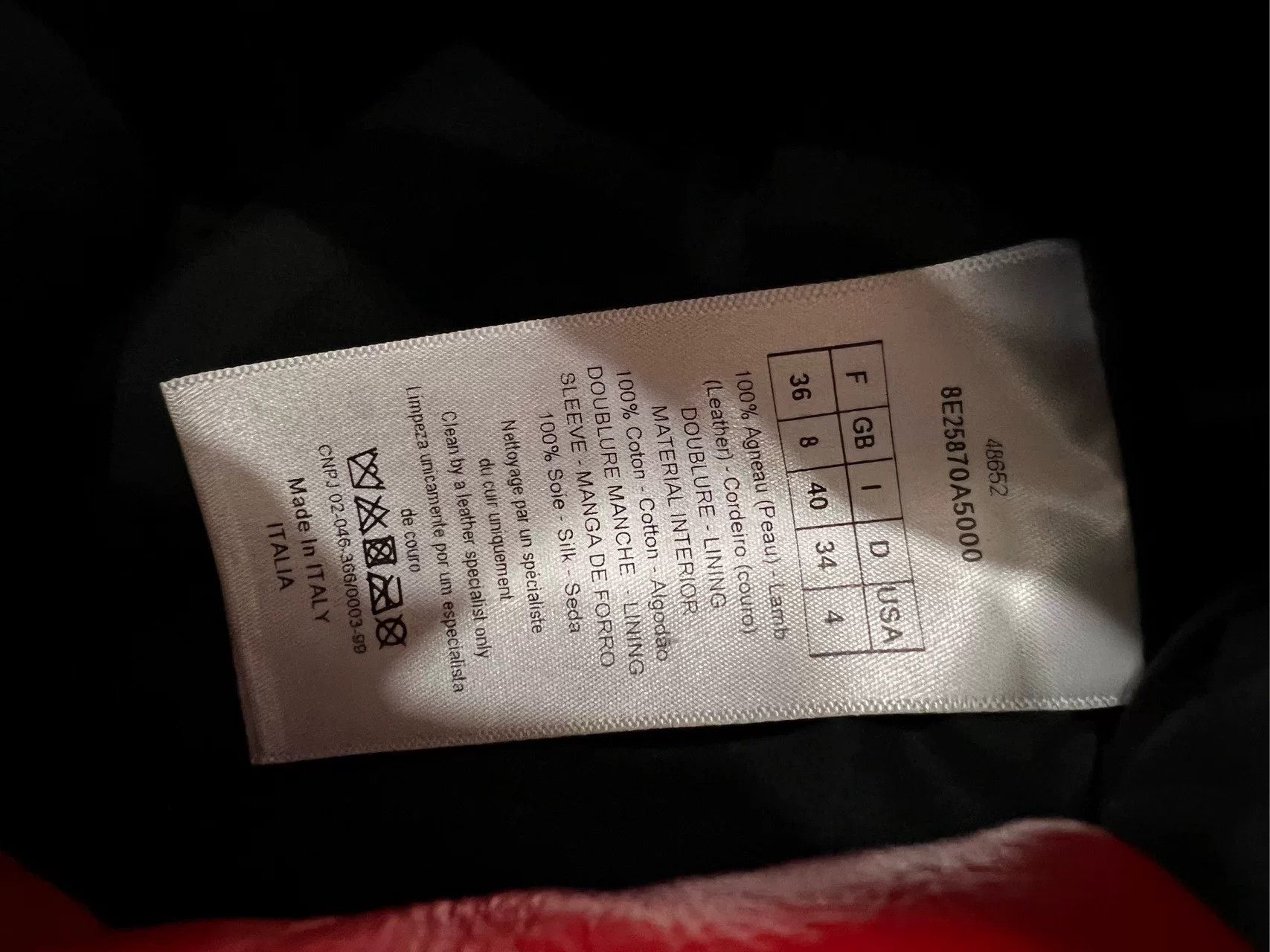Dior dior red double-breasted leather coat Size US S / EU 44-46 / 1 - 6 Thumbnail