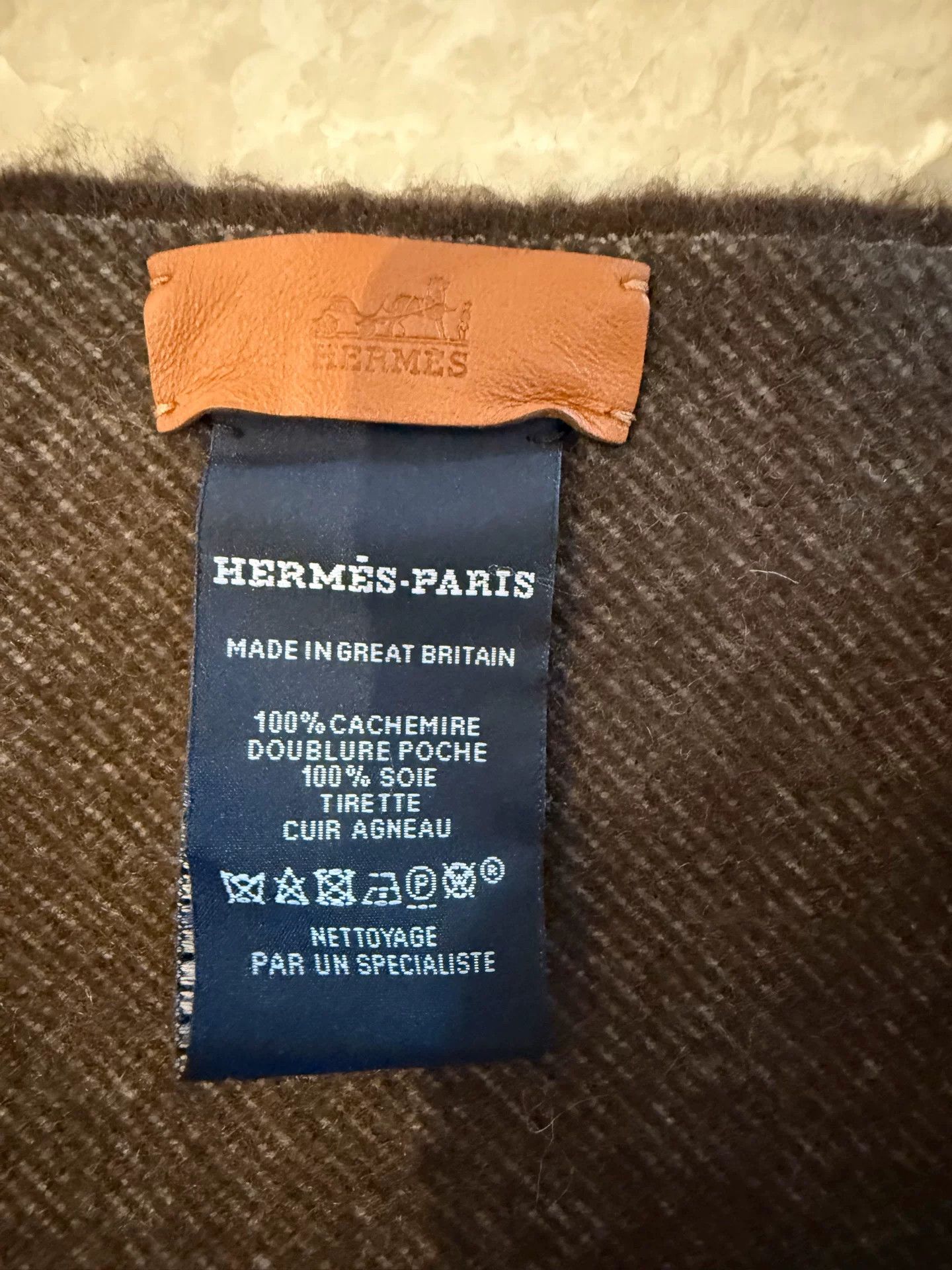 Hermes hermes chocolate color cargo scarf Size ONE SIZE - 3 Thumbnail