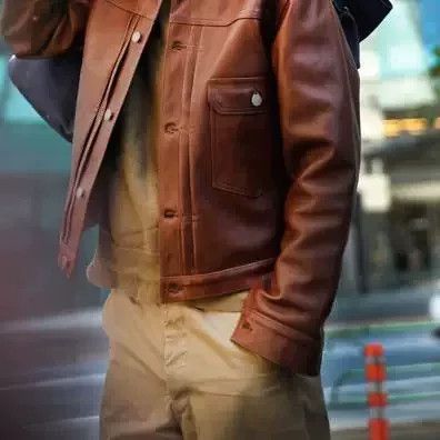 The Real McCoy's real mccoy's brown leather jacket type i Size US M / EU 48-50 / 2 - 2 Thumbnail