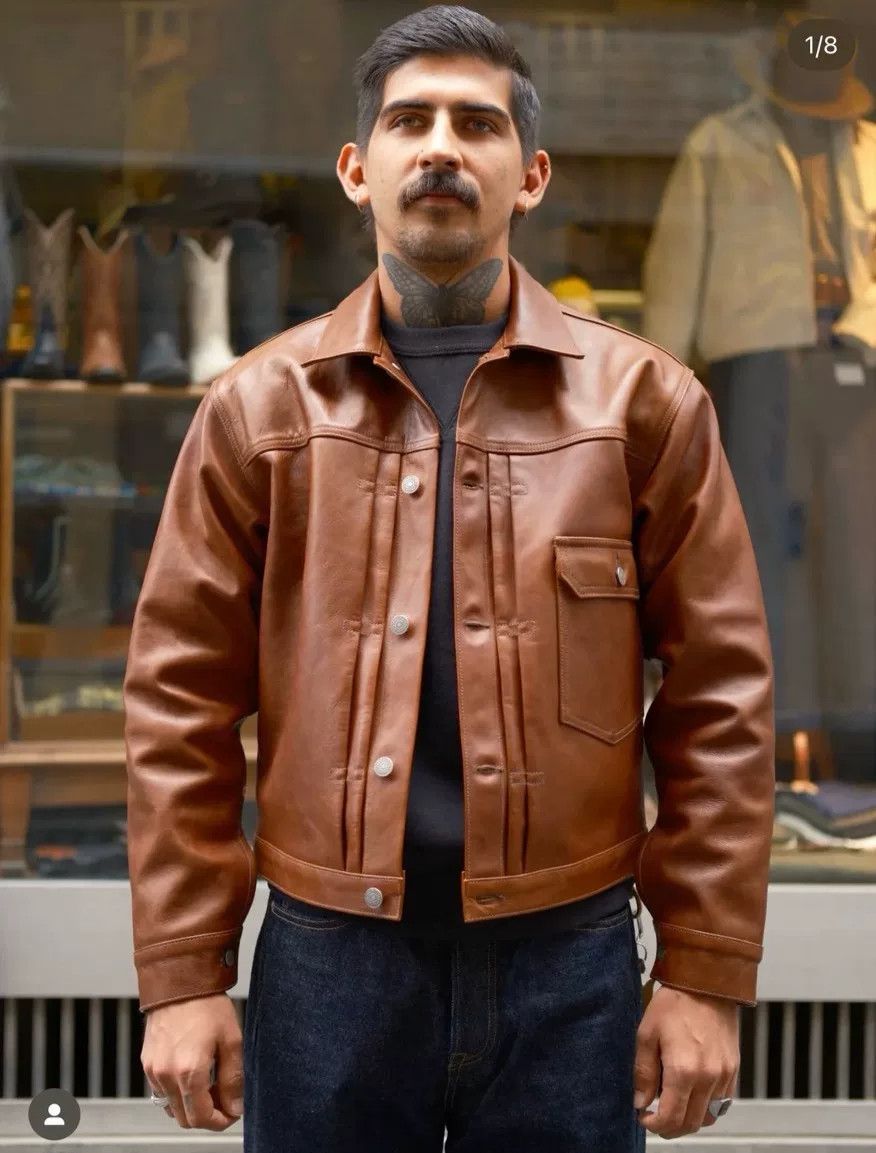 The Real McCoy's real mccoy's brown leather jacket type i Size US M / EU 48-50 / 2 - 3 Thumbnail