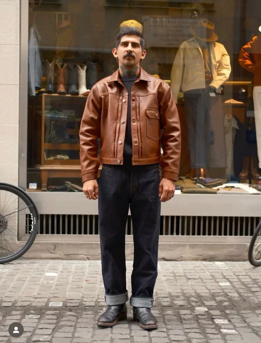 The Real McCoy's real mccoy's brown leather jacket type i Size US M / EU 48-50 / 2 - 4 Thumbnail
