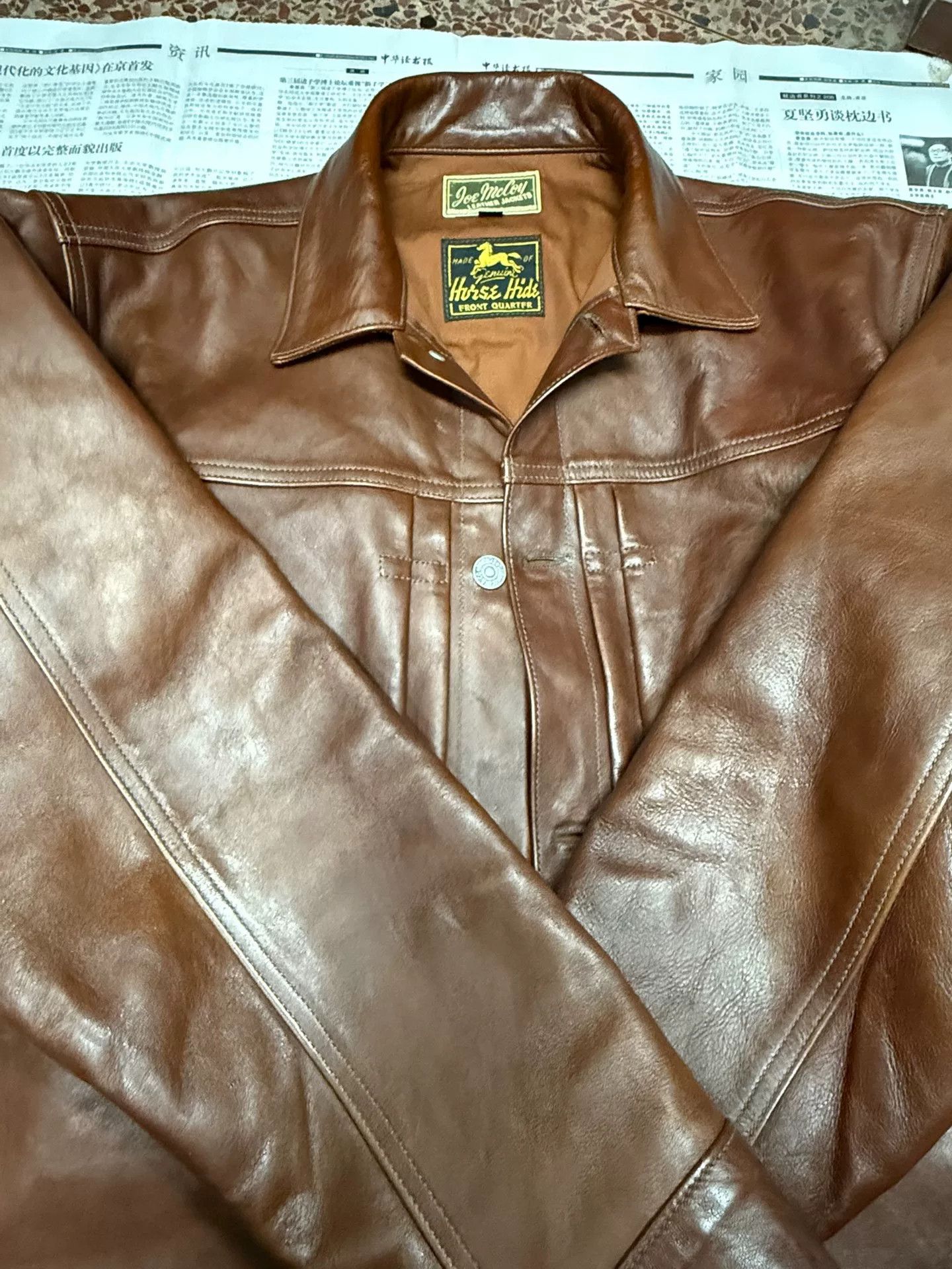 The Real McCoy's real mccoy's brown leather jacket type i Size US M / EU 48-50 / 2 - 7 Thumbnail