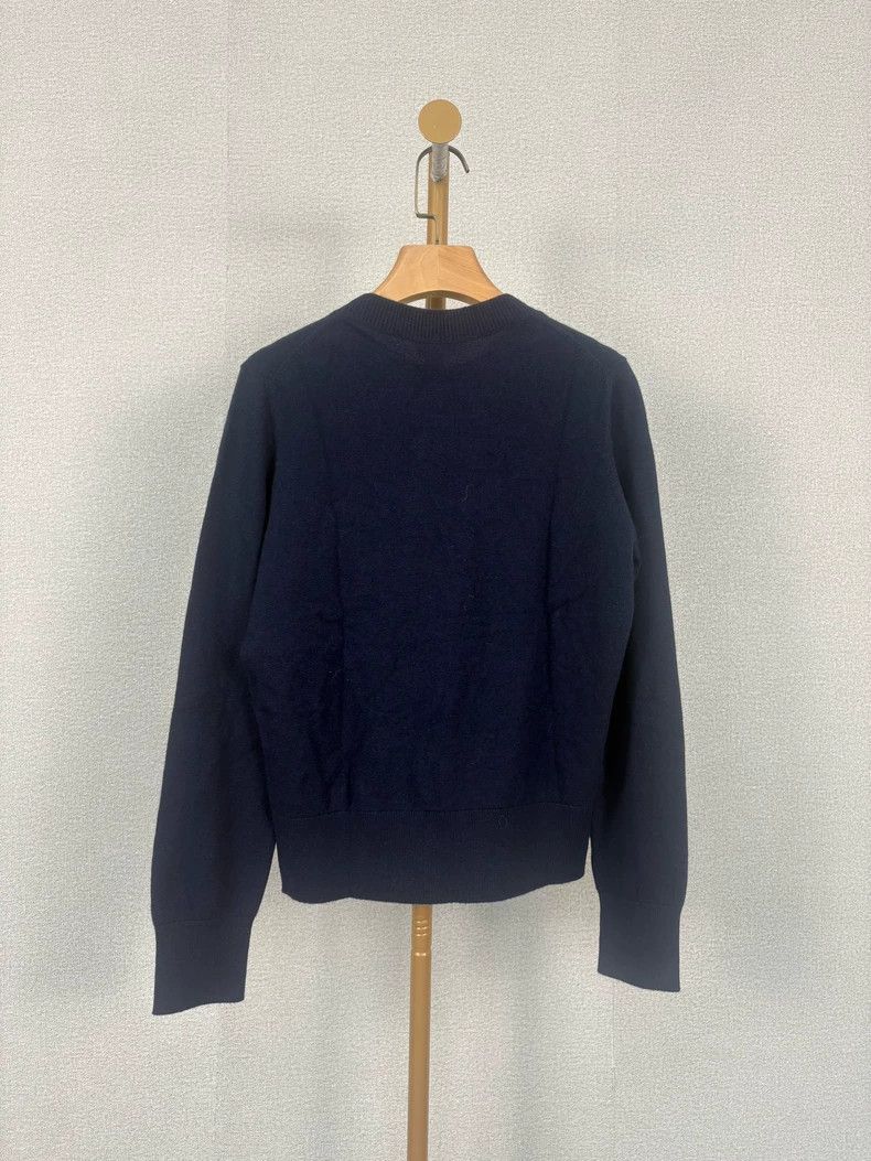 Chanel Chanel Navy Cashmere Sweater Long Sleeve Size US S / EU 44-46 / 1 - 2 Thumbnail