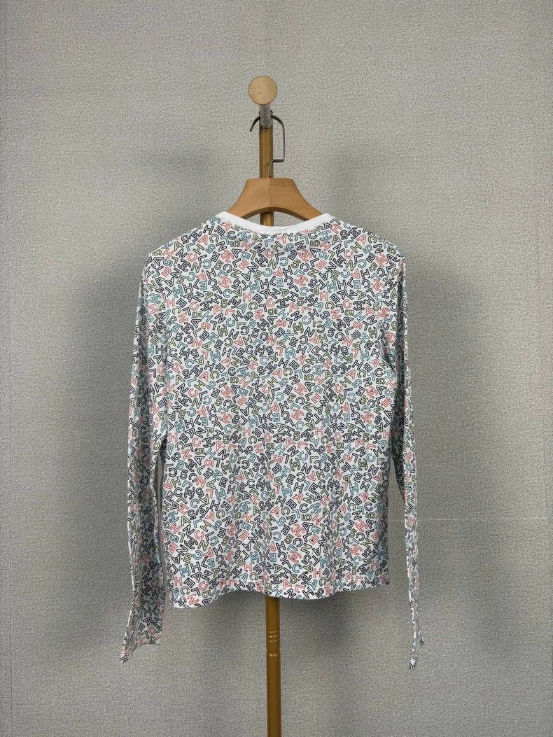 Chanel Chanel Logo Sequin Long Sleeve T-Shirt Size US S / EU 44-46 / 1 - 2 Thumbnail