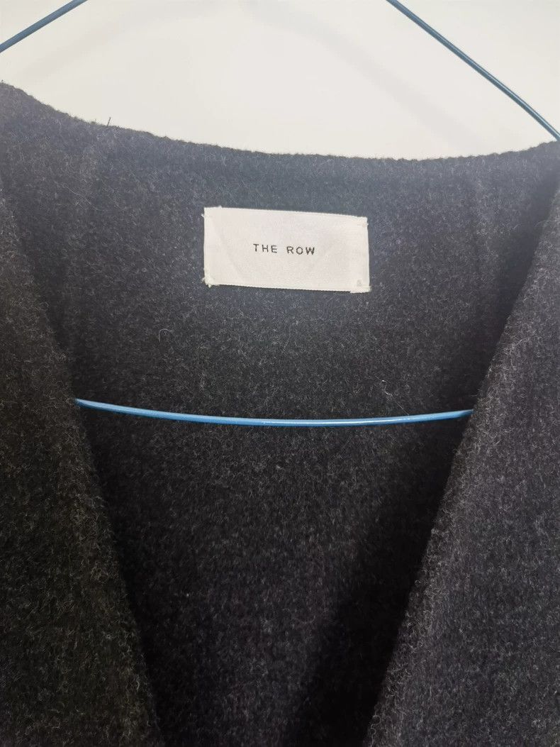 The Row THE ROW Gray Oversized Coat Size US L / EU 52-54 / 3 - 3 Thumbnail